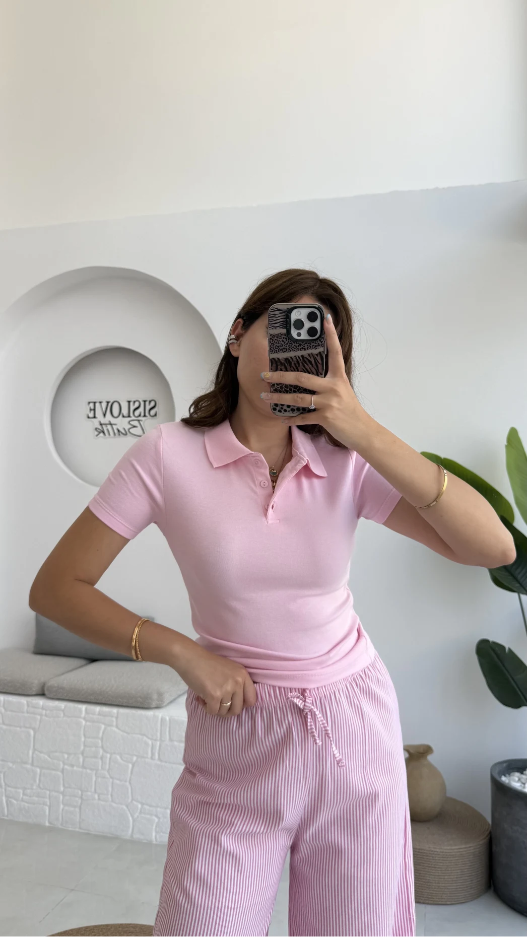 Sugar Polo Yaka Kısa T-shirt - Pembe