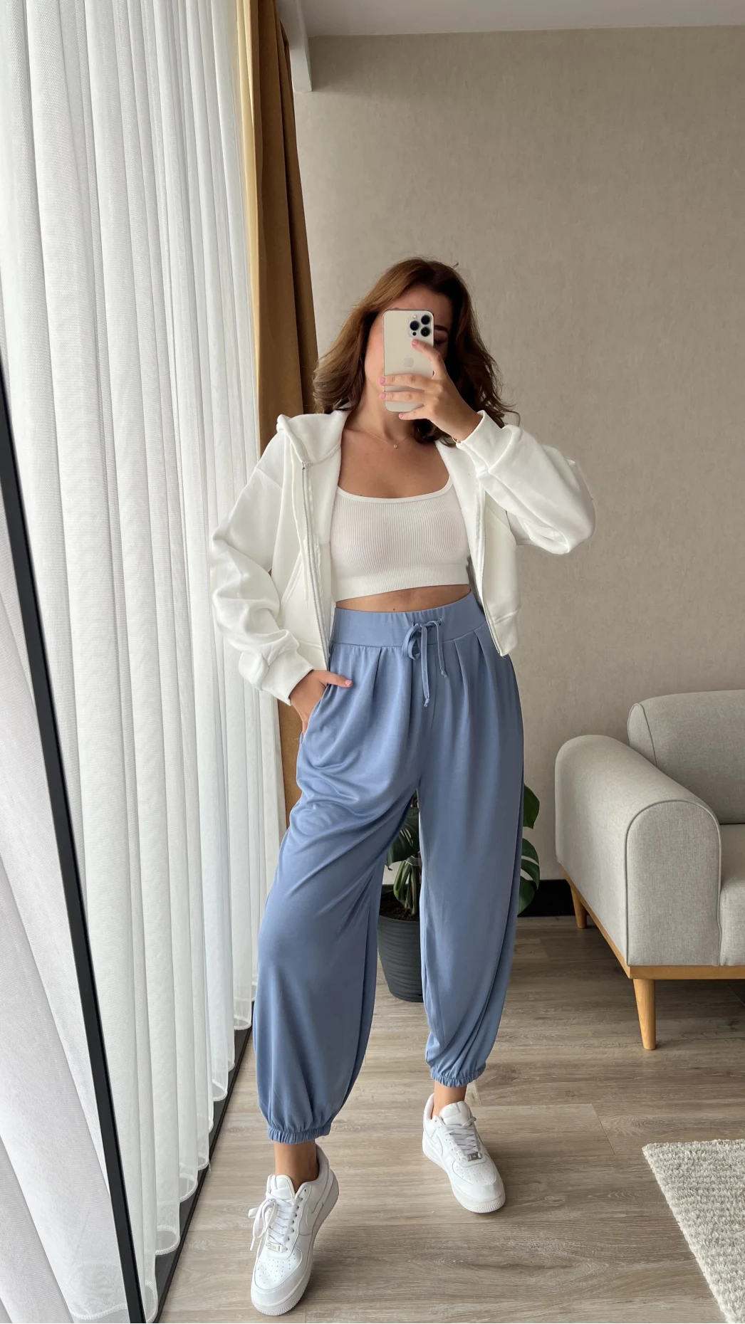 Suprame Modal Kumaş Şalvar İndigo Mavisi