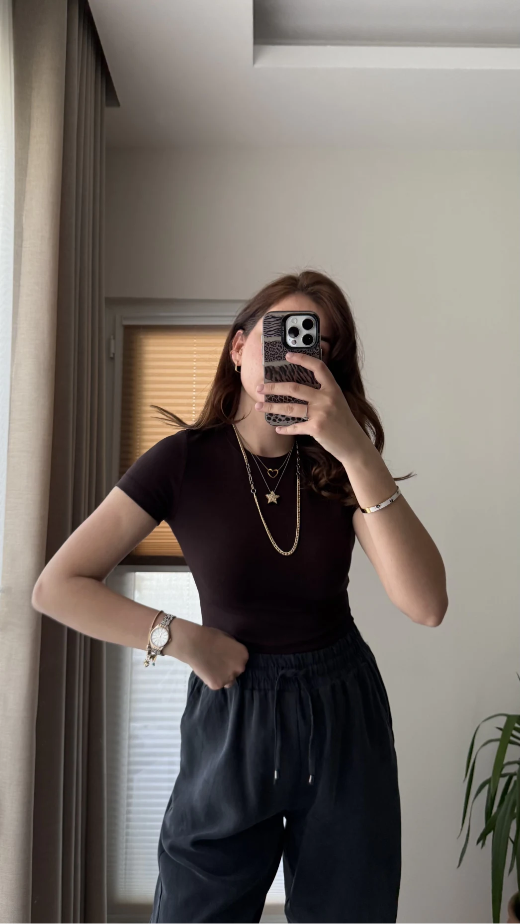 T-Shirt Oys Basic Acı Kahve Rengi
