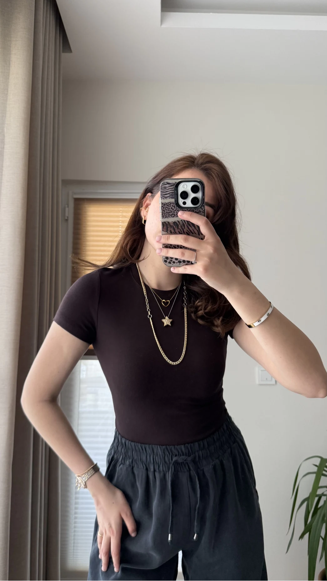 T-Shirt Oys Basic Acı Kahve Rengi