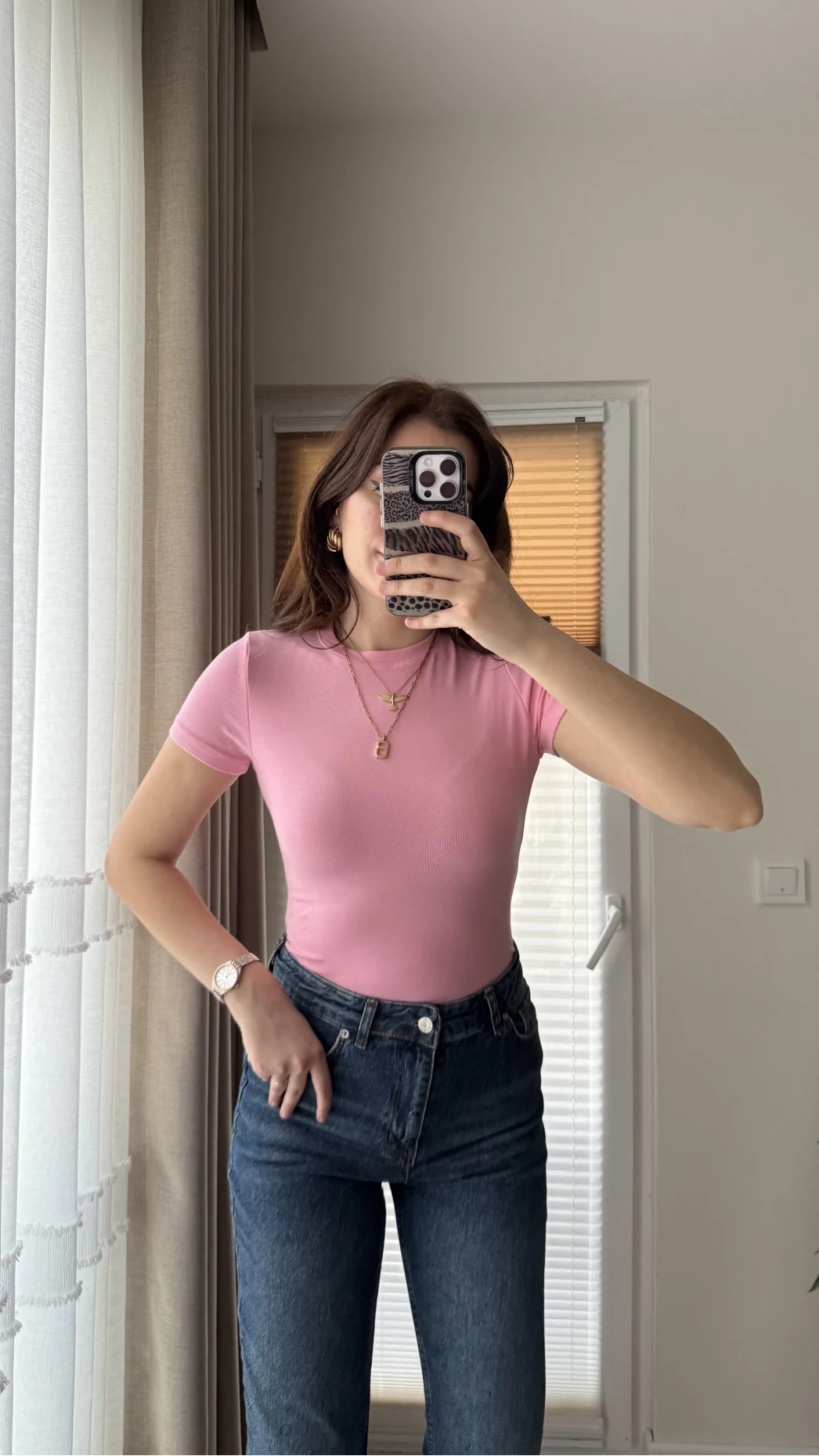 T-Shirt Oys Basic Pembe