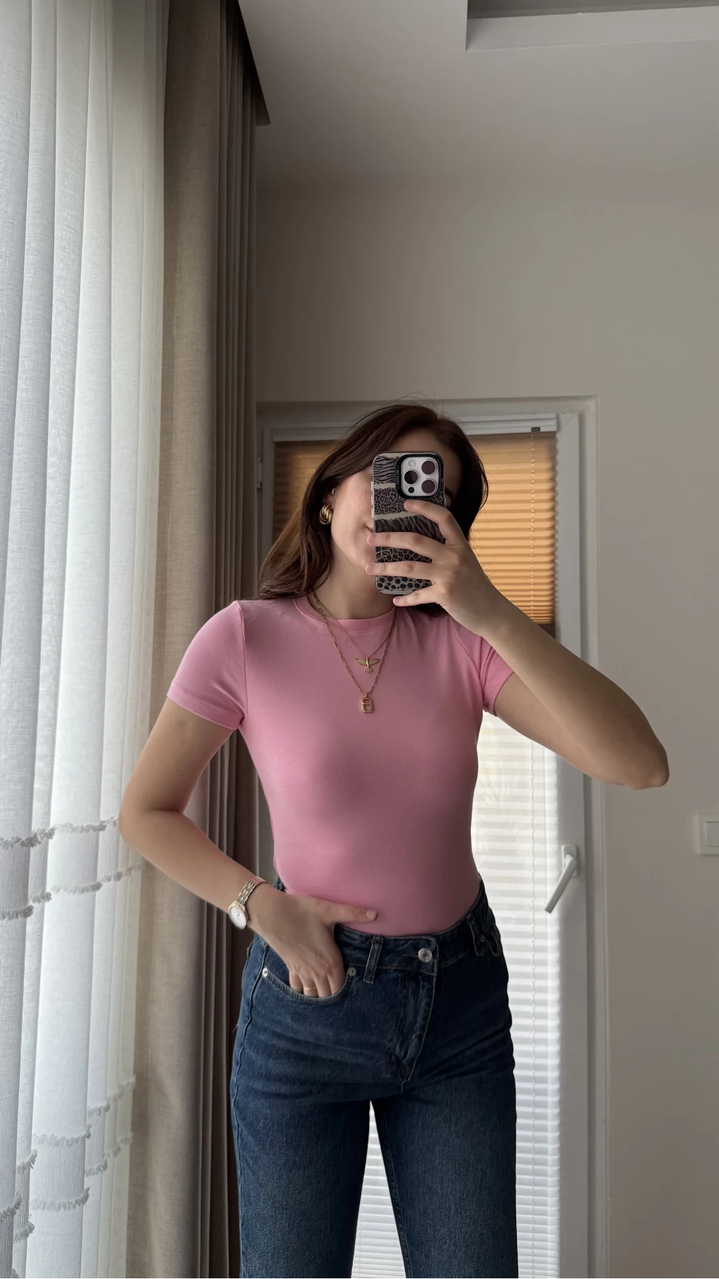 T-Shirt Oys Basic Pembe