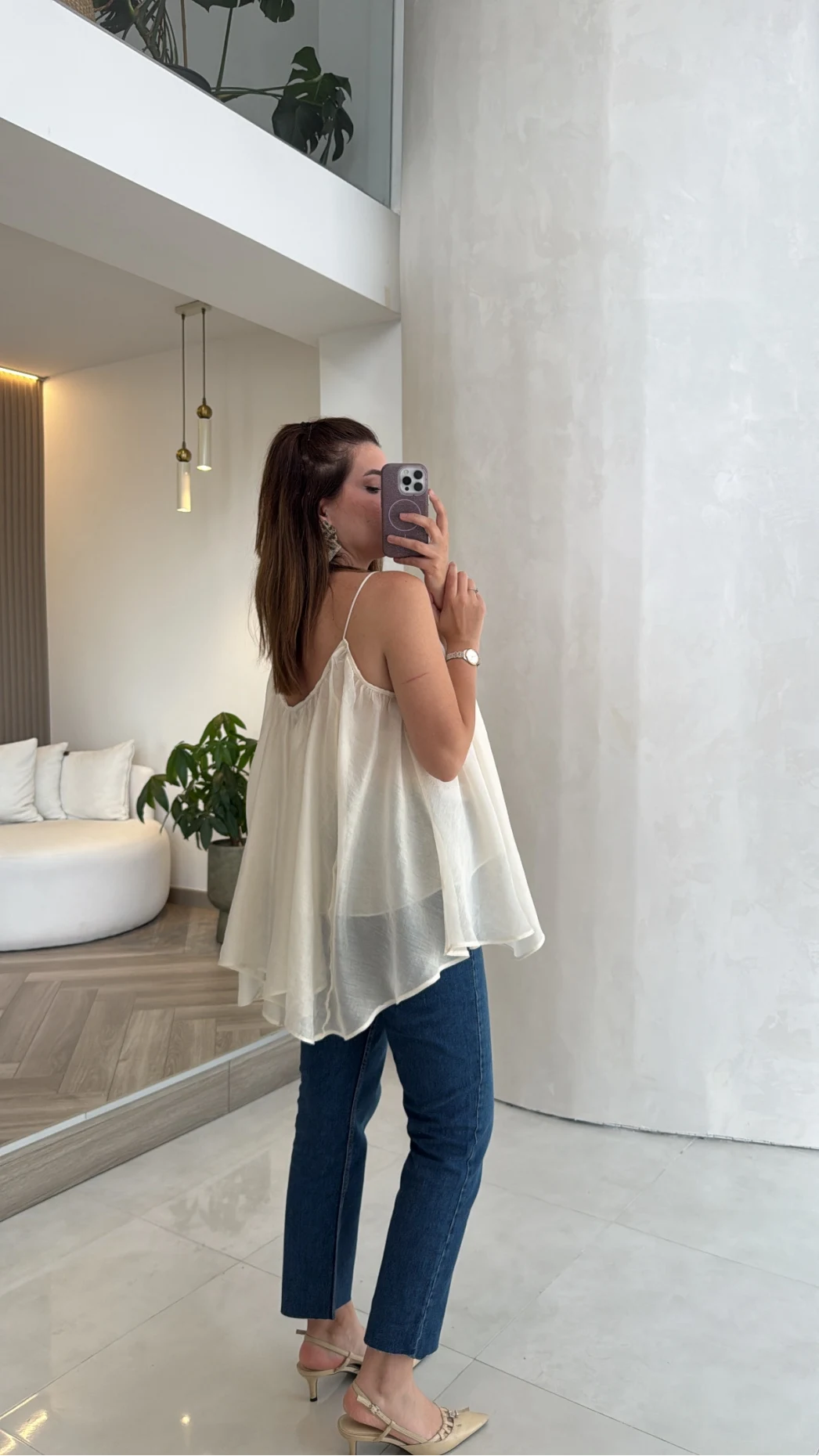 Taş Askılı Pelerin Bluz - Kod: 5090
