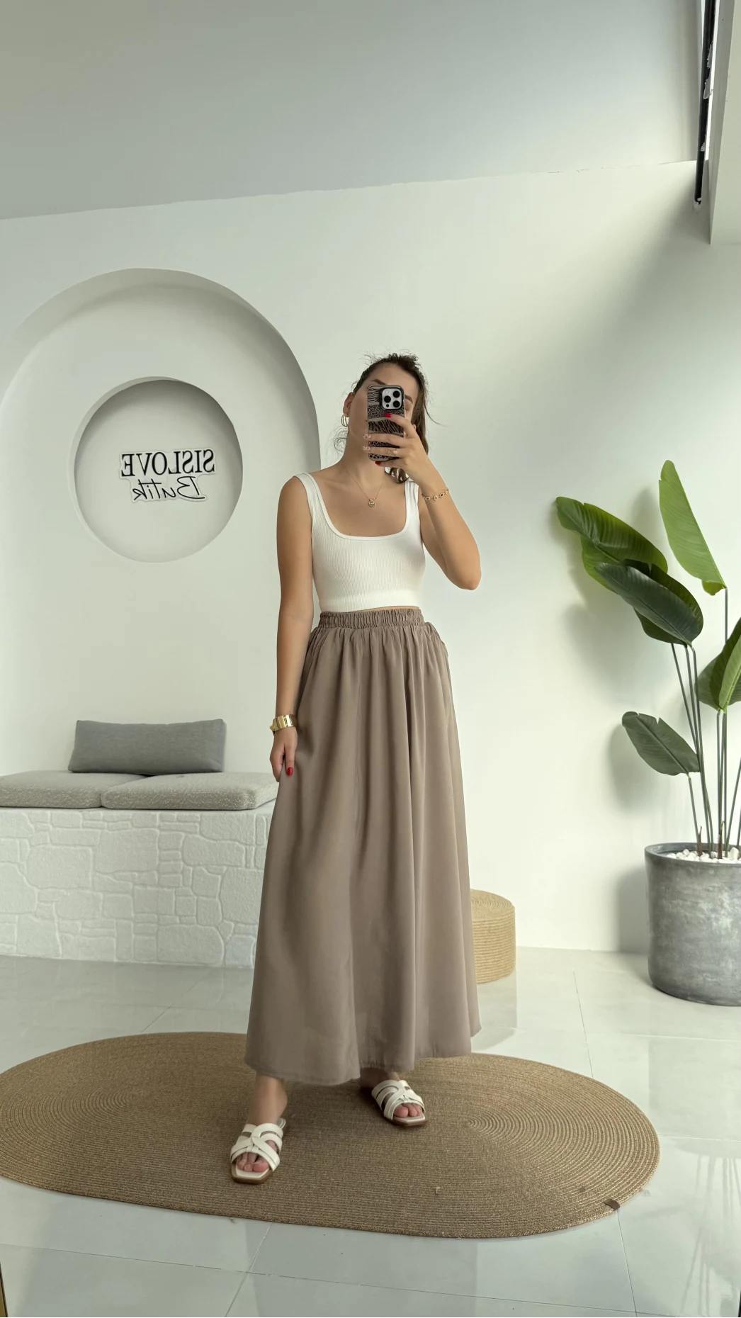 Tensel Modal Cepli Etek Vizon - 5002