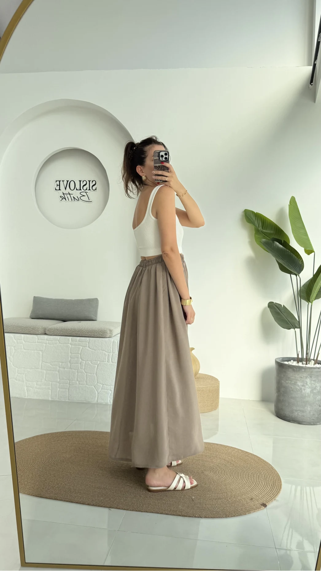 Tensel Modal Cepli Etek Vizon - 5002