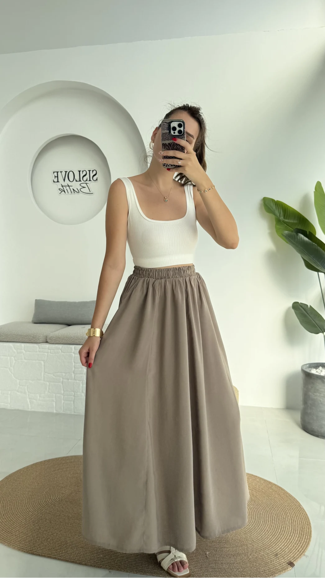 Tensel Modal Cepli Etek Vizon - 5002