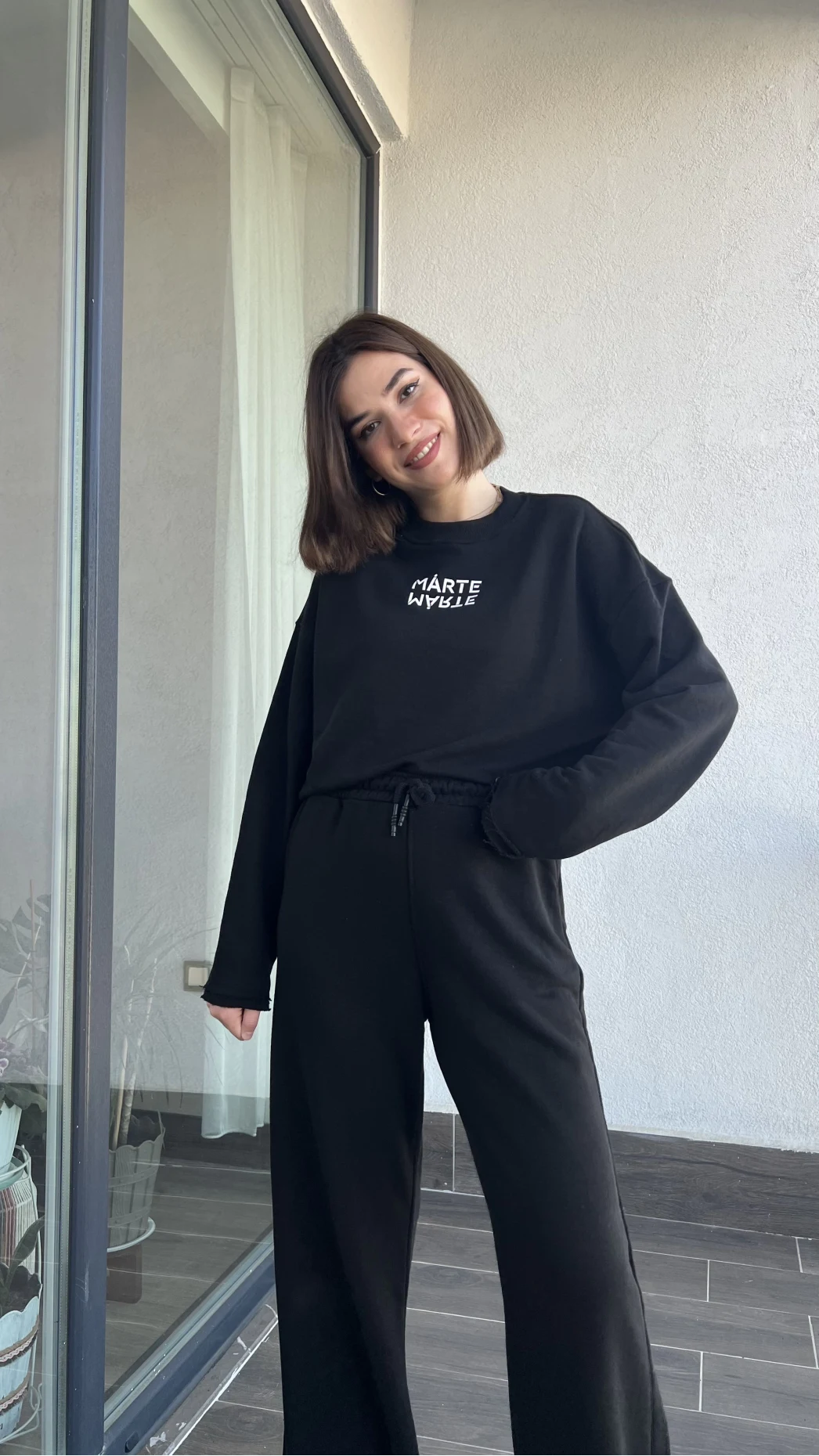 The Marte Siyah Eşofman Takımı