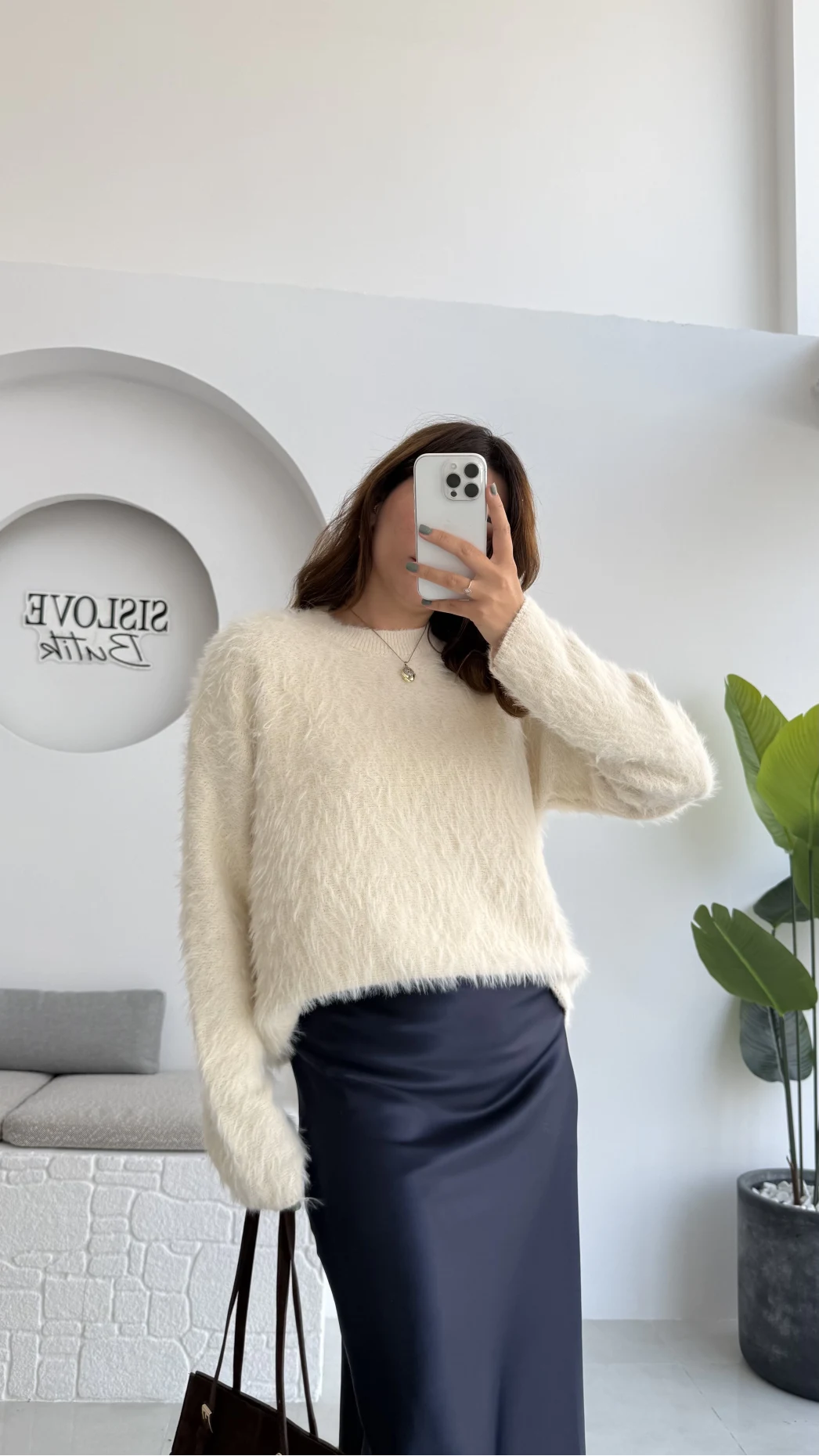 Tina Sakallı Yumoş Kazak - Krem - Kod: 25503