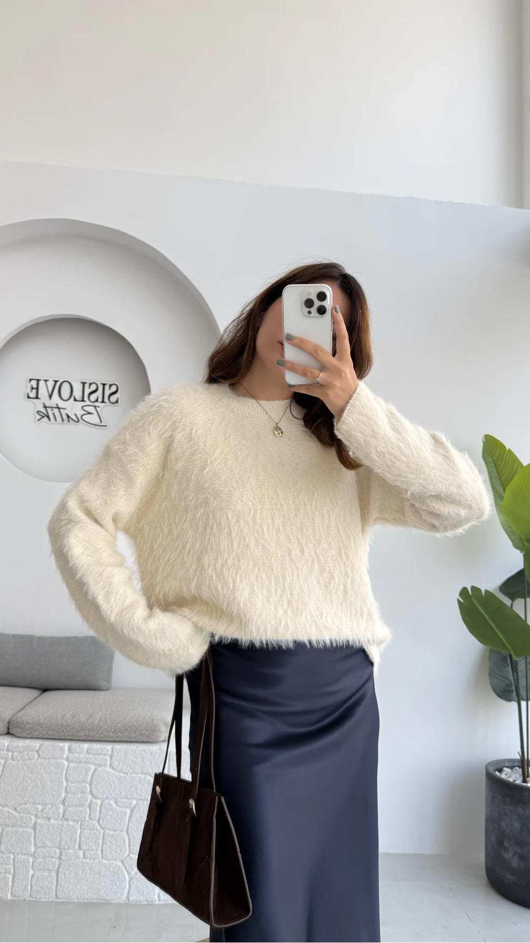 Tina Sakallı Yumoş Kazak - Krem - Kod: 25503