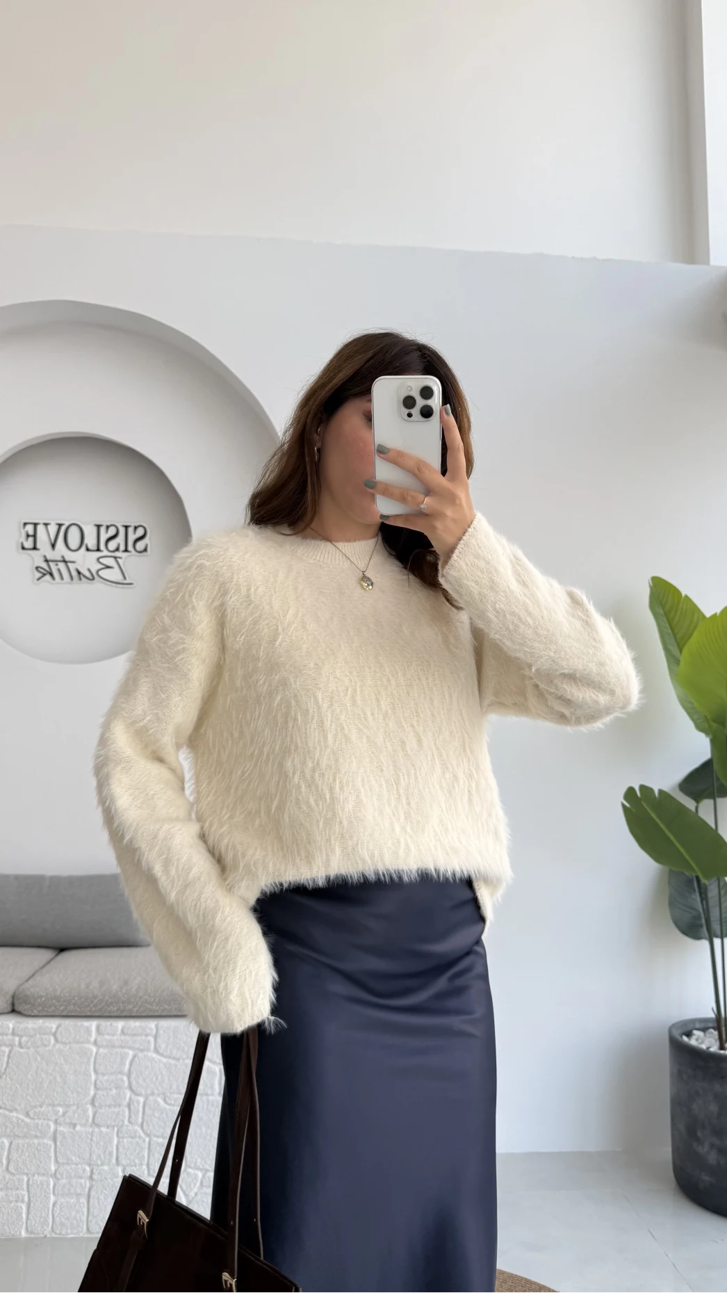 Tina Sakallı Yumoş Kazak - Krem - Kod: 25503