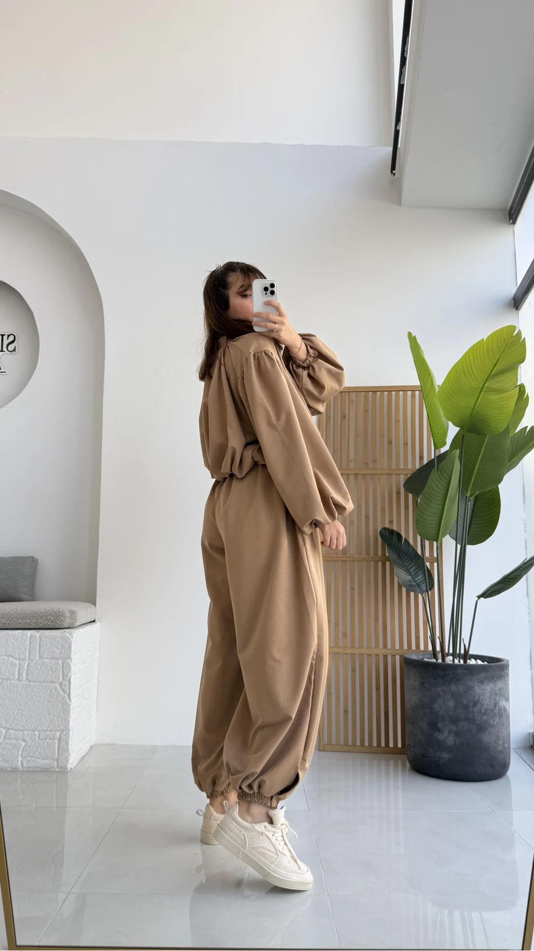 Ultra Premium Bomber Ceket Şalvar Takım Camel Hot