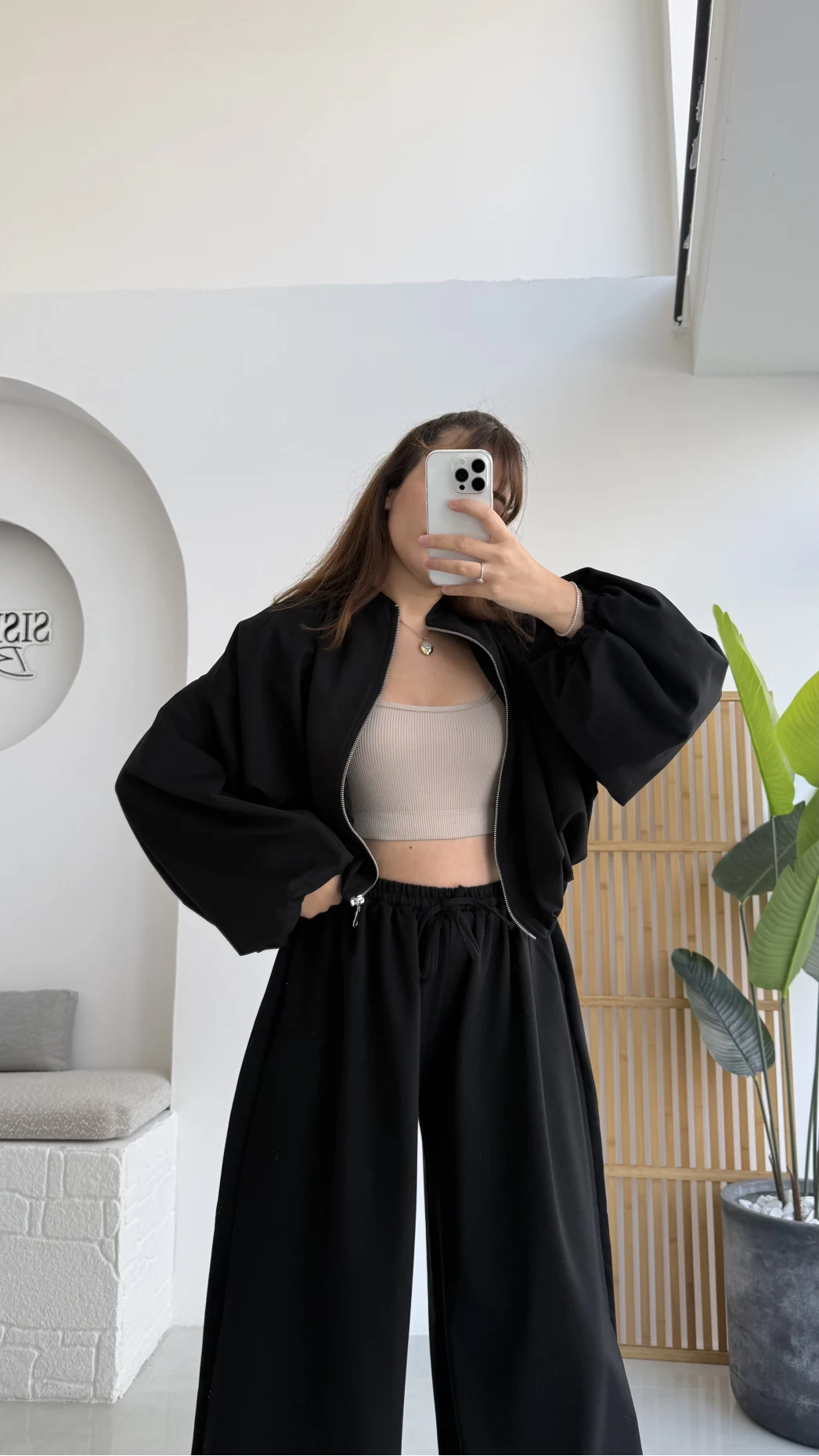 Ultra Premium Bomber Ceket Şalvar Takım Siyah Hot