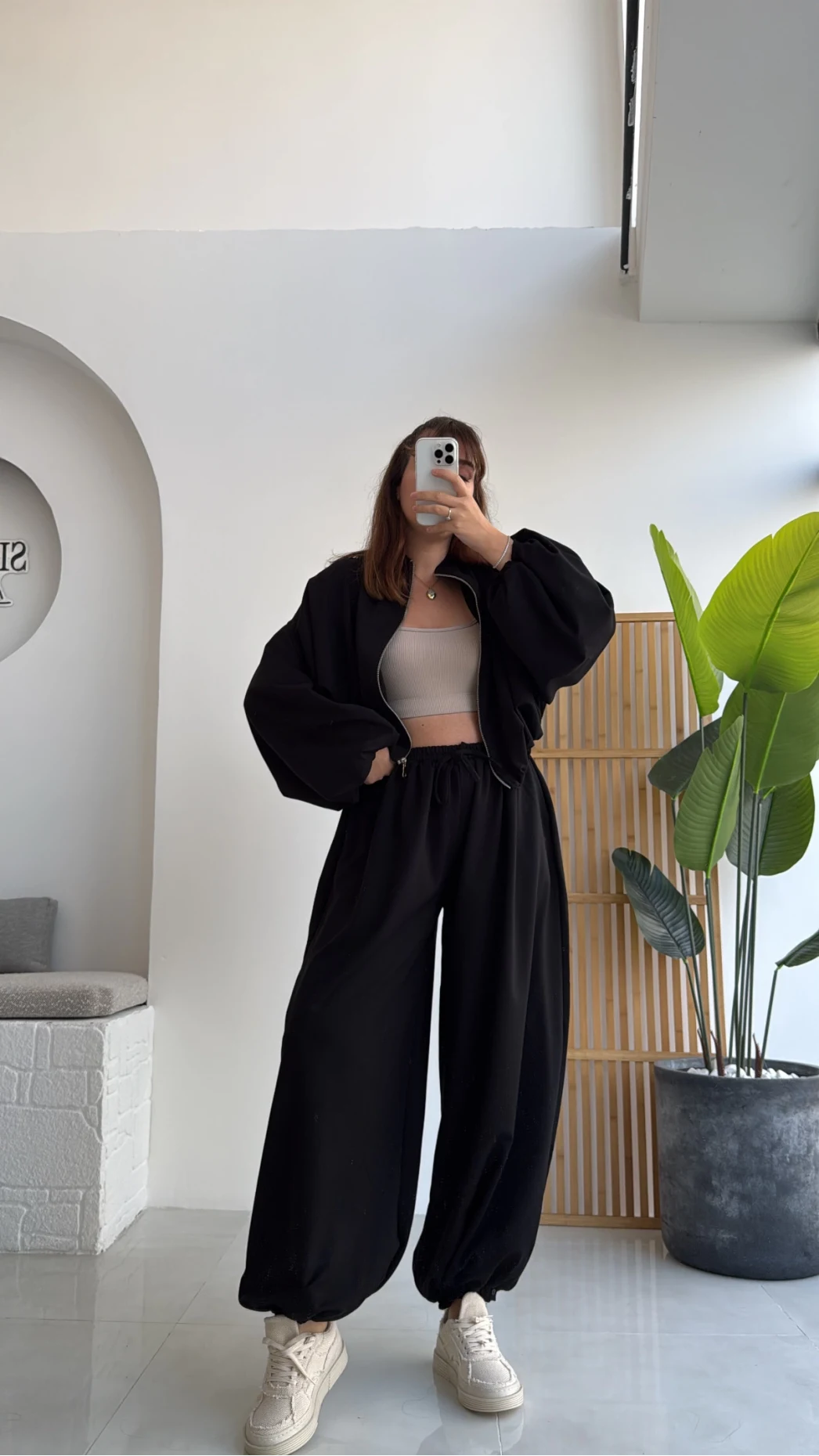 Ultra Premium Bomber Ceket Şalvar Takım Siyah Hot
