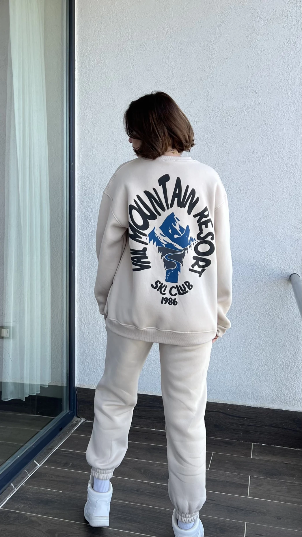 Vail Krem 3 iplik Şardonlu Eşofman Takımı