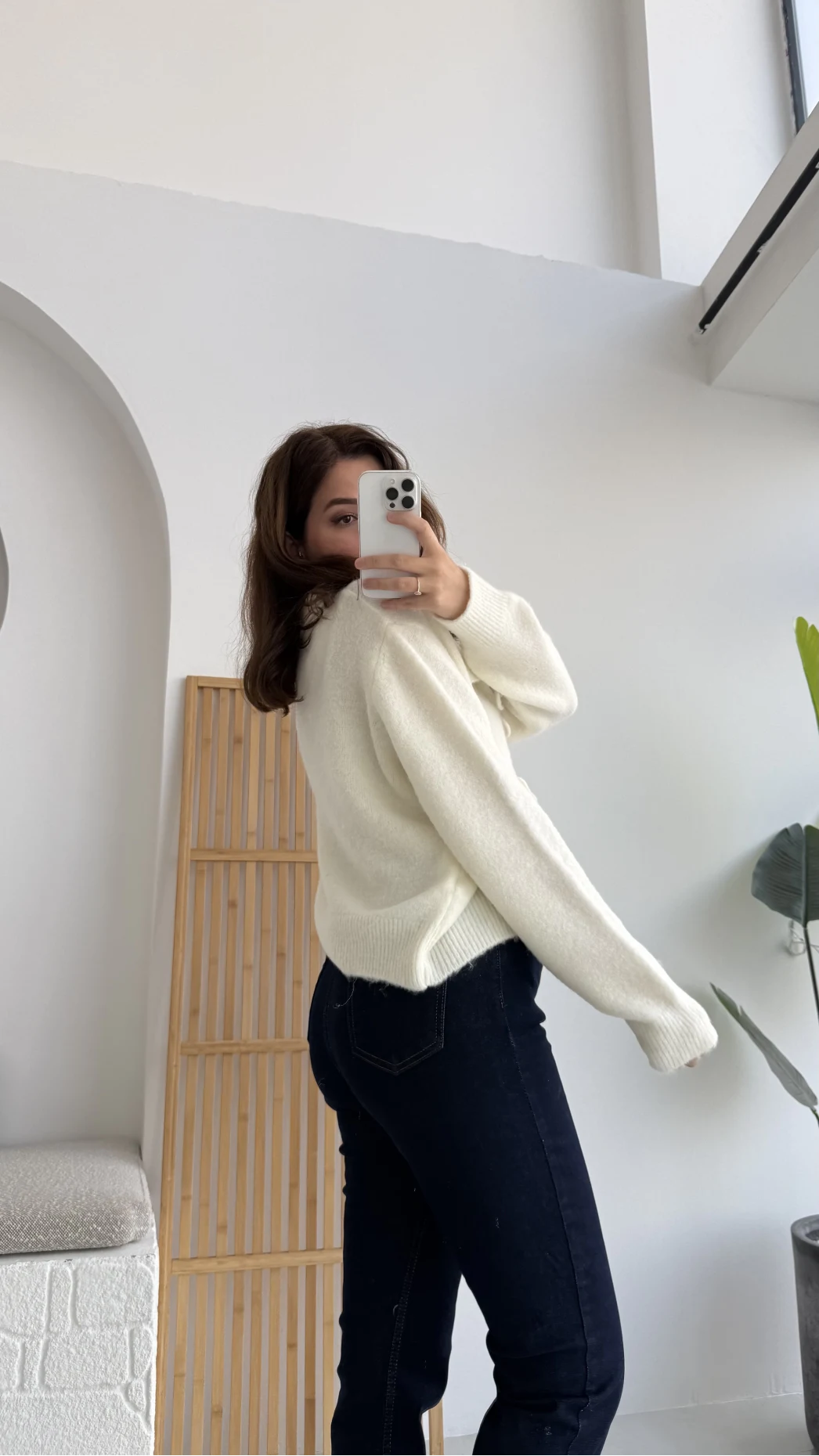Vale Önden Bağlamalı Hırka Ekru Kod: 9061