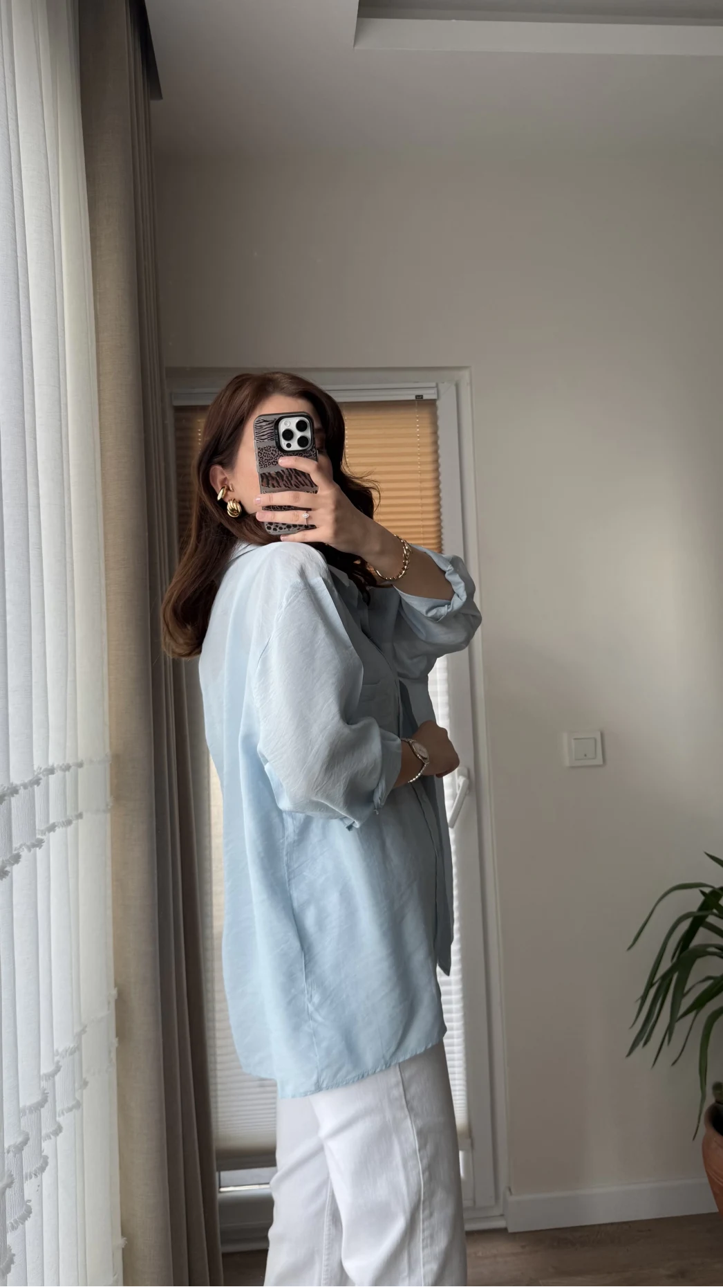 VAYS Tensel Gömlek - Bebe Mavisi - 2042