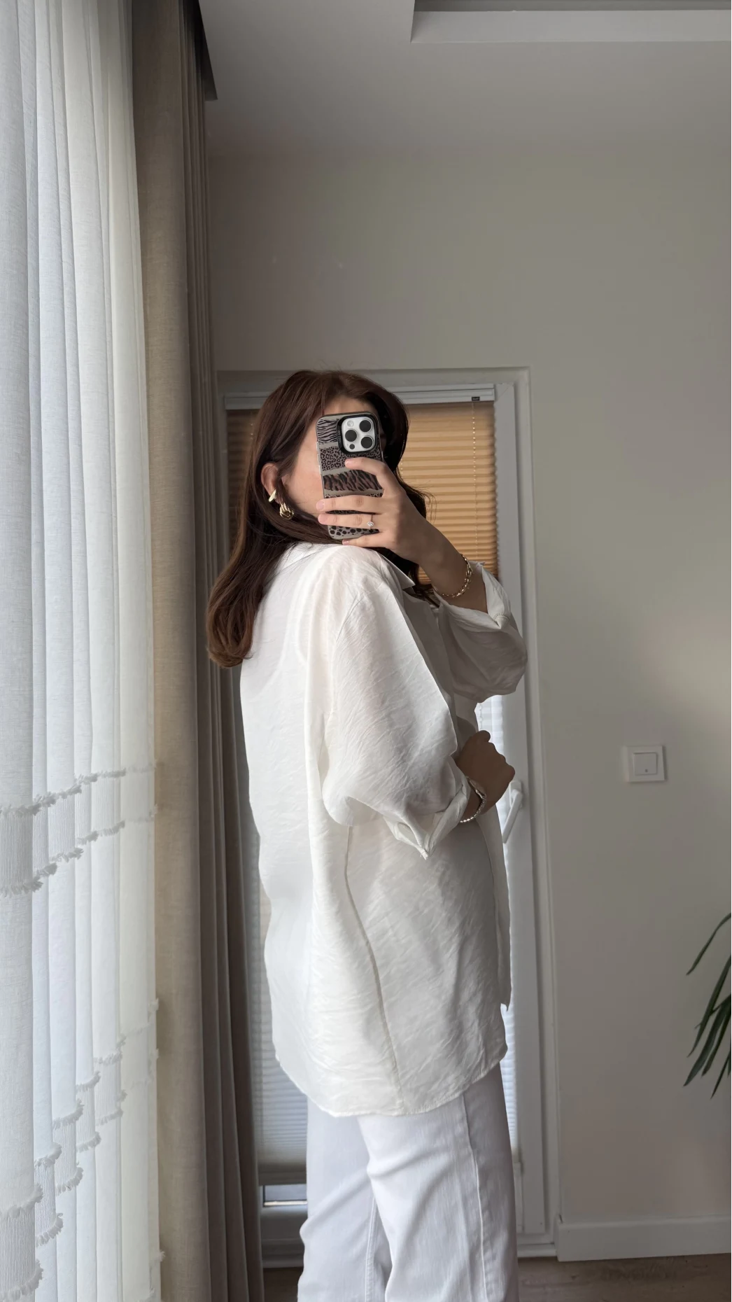 VAYS Tensel Gömlek - Beyaz - 2042