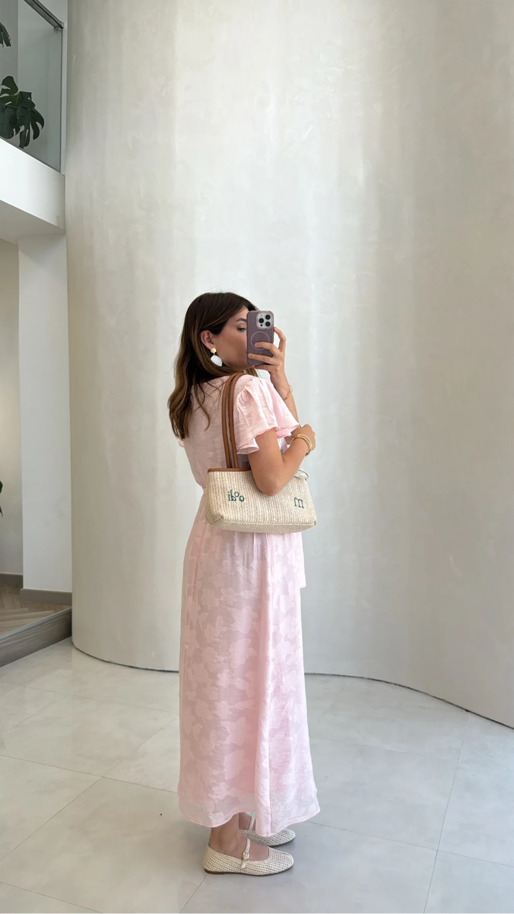 Velina Kruvaze Yaka Kuşaklı Elbise - Pembe - Kod: 3113