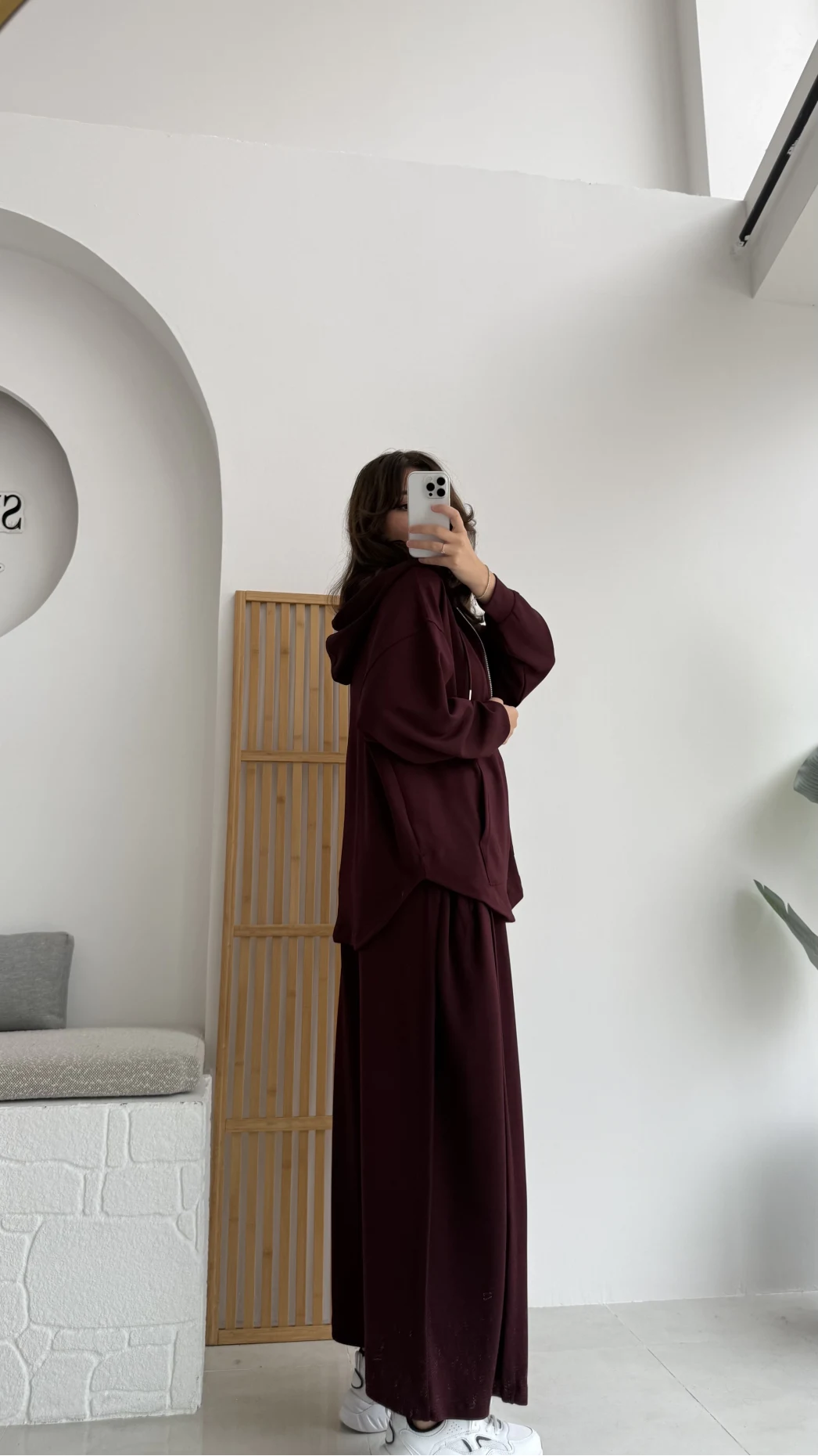 Vera Oys Hırka - Pantolon Takım Bordo Kod: 7029 - 4032