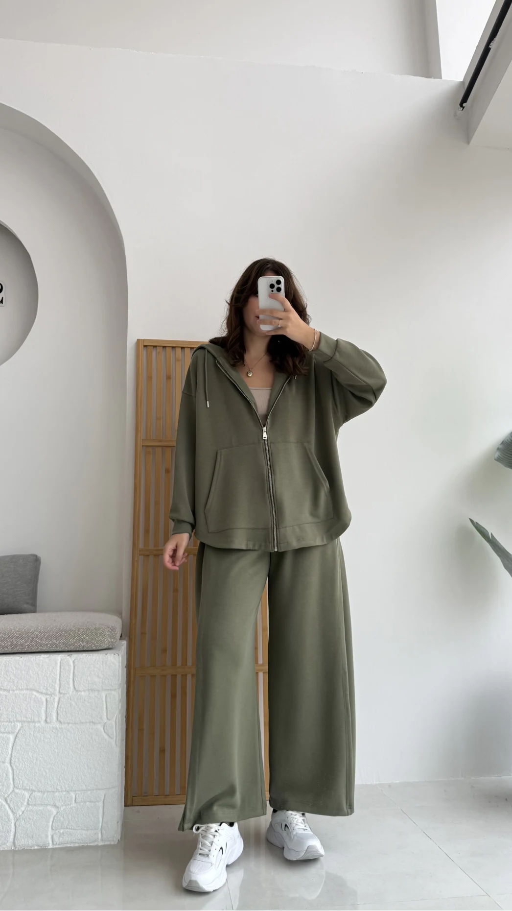 Vera Oys Hırka - Pantolon Takım Yeşil Kod: 7029 - 4032