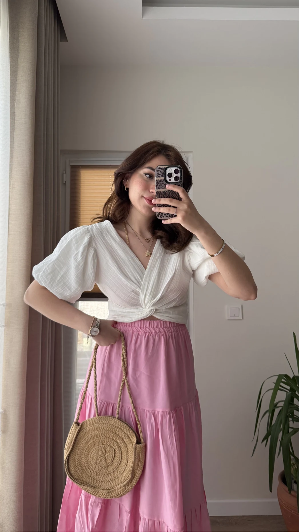 Vintage More Elbise Kahve Tonları