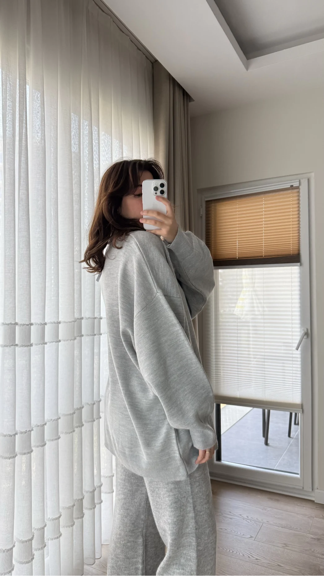 Vintage Oversize Kazak Gri