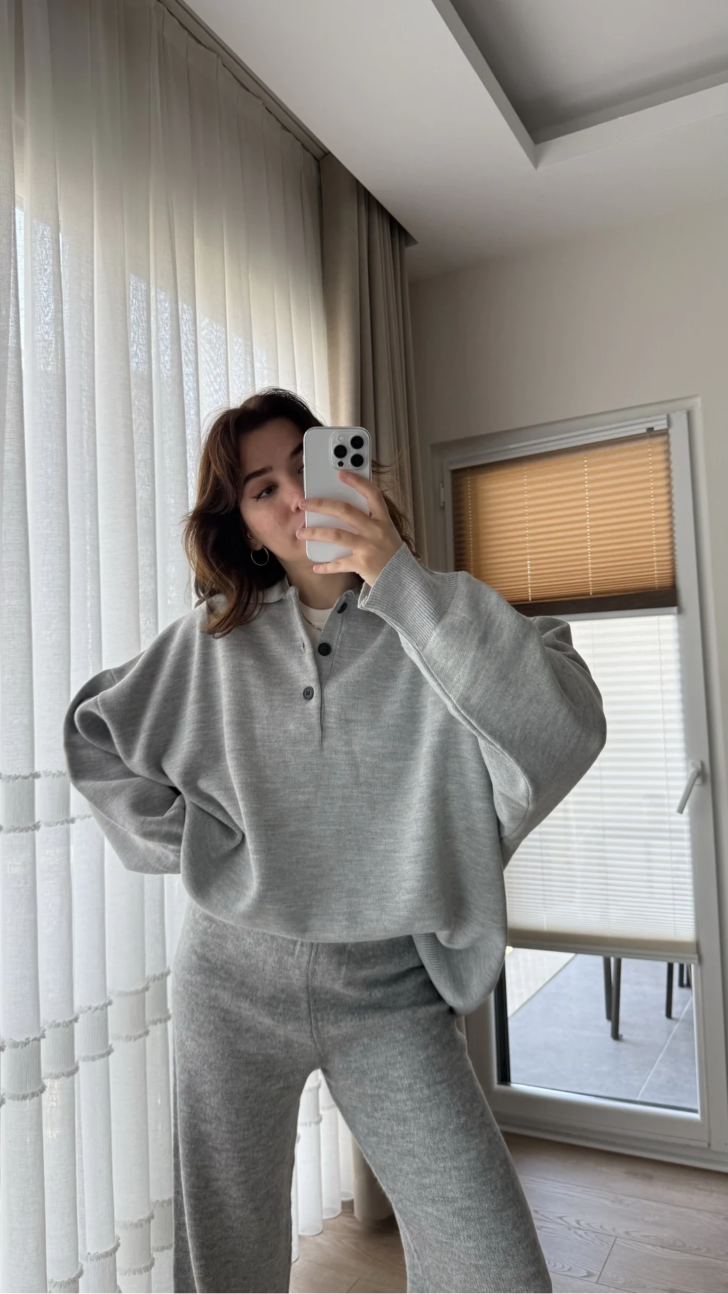 Vintage Oversize Kazak Gri