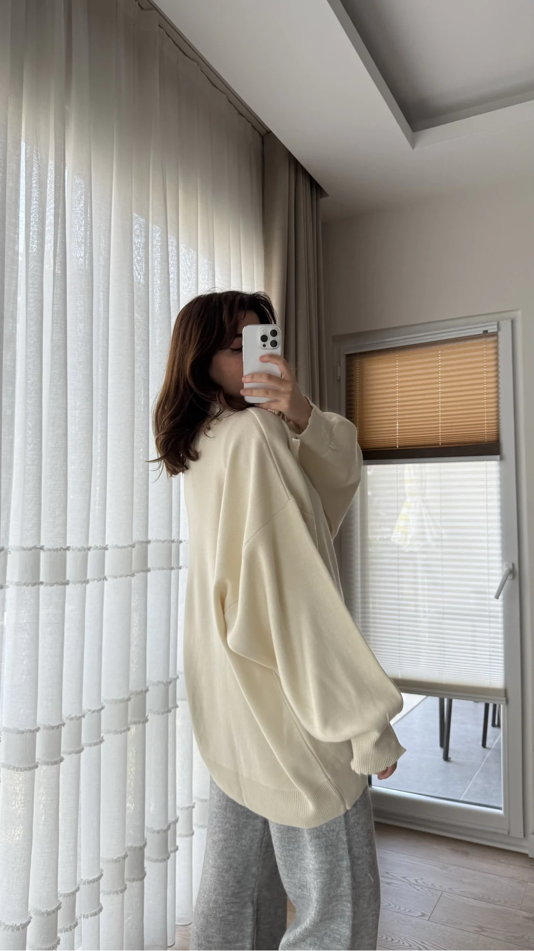 Vintage Oversize Kazak Krem