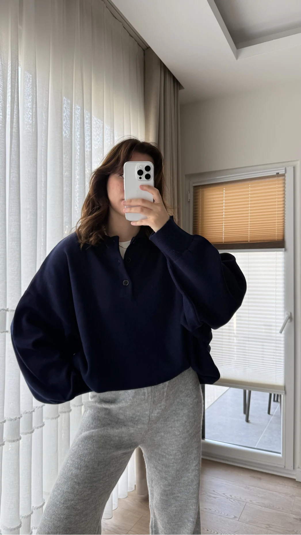 Vintage Oversize Kazak Lacivert