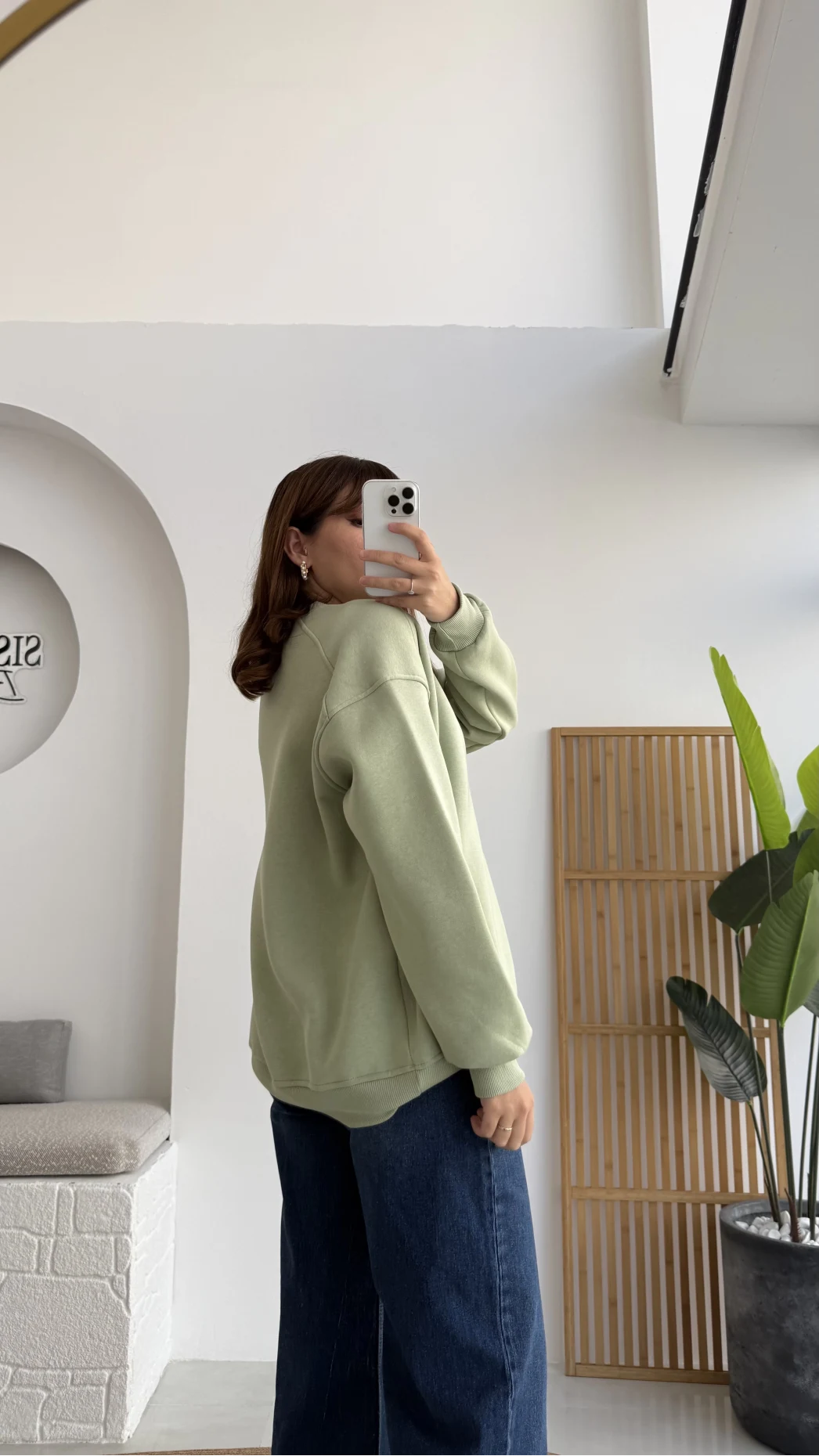 Viola Bisiklet Yaka Sweat - Mint