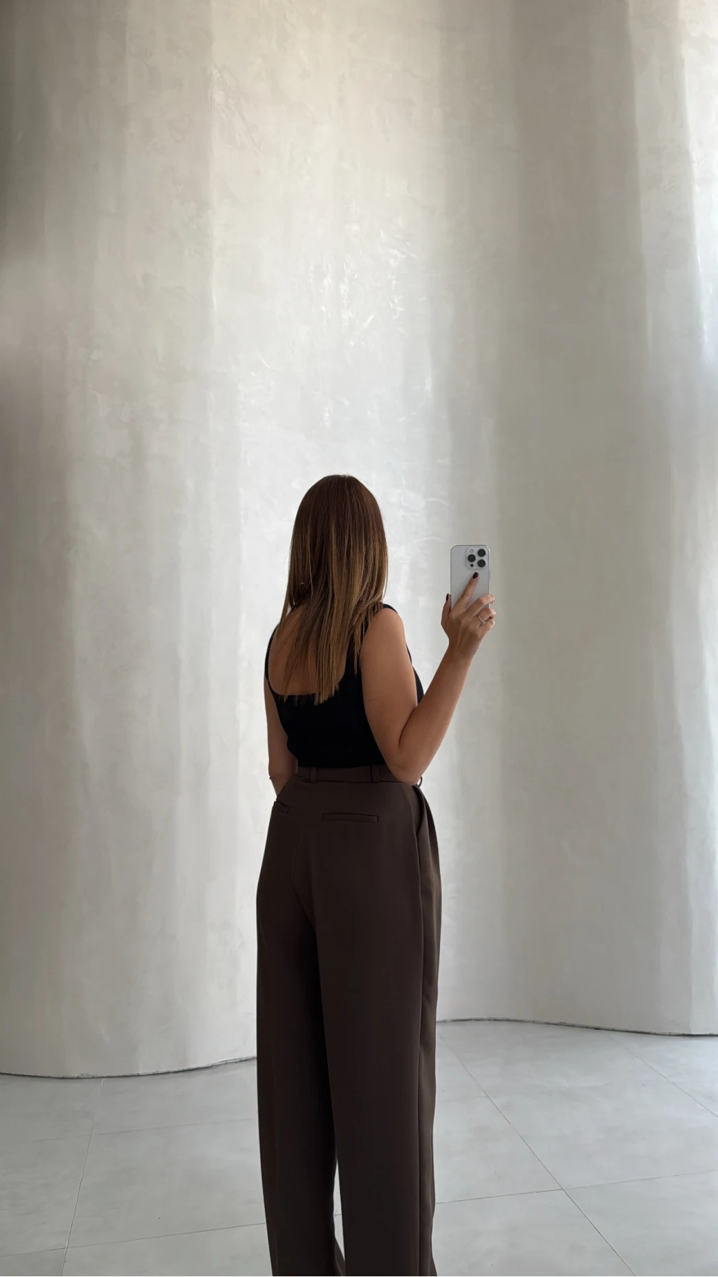 Violet Kumaş Pantolon - Kahve - Kod: 51024