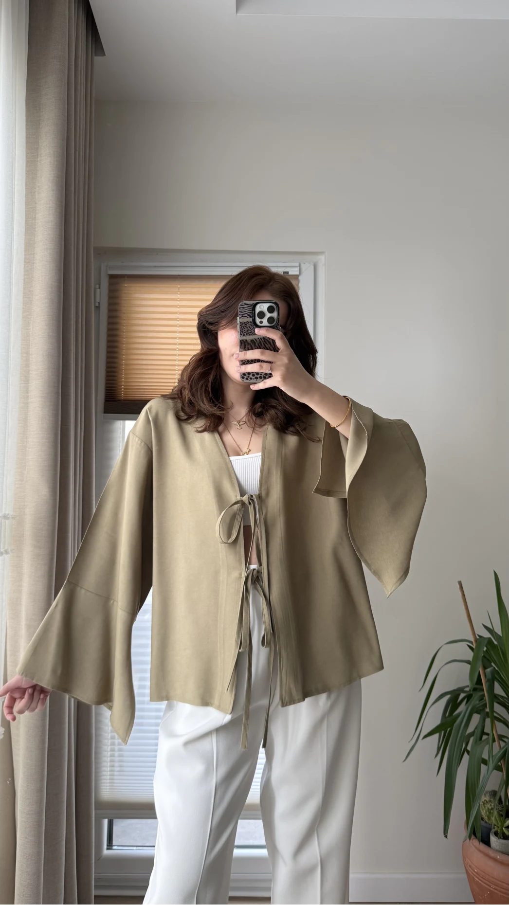 Viskon Modal Kimono Haki