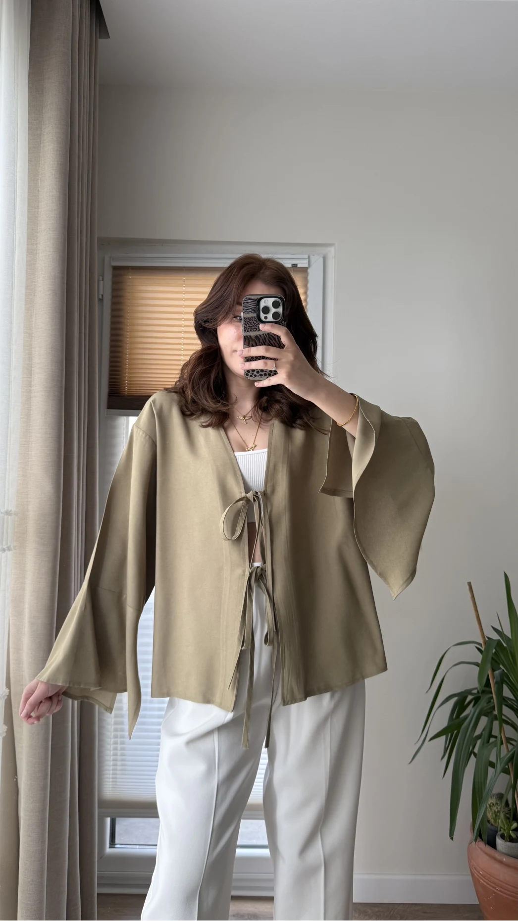 Viskon Modal Kimono Haki