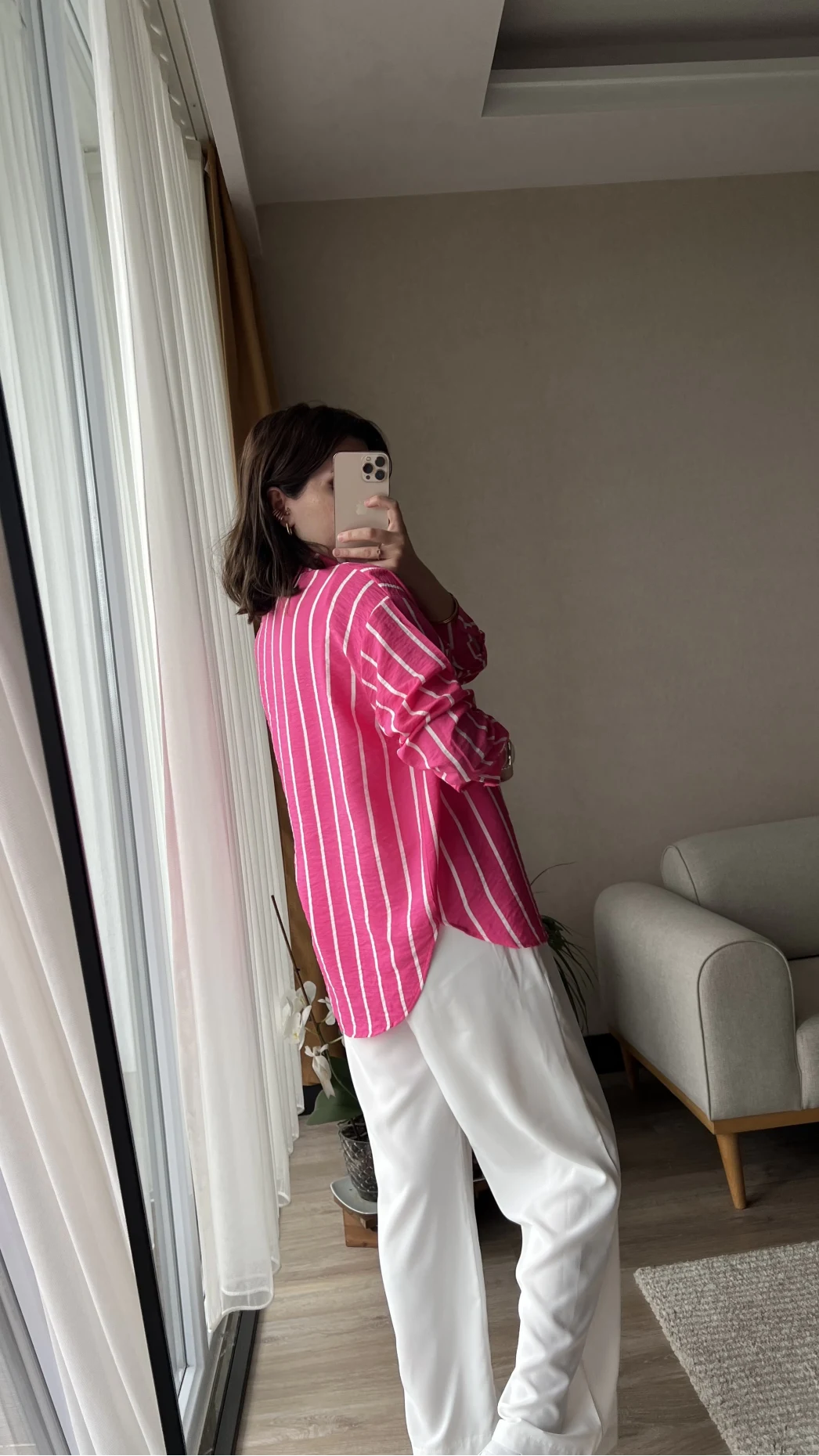 Weno FUŞYA-BEYAZ ÇİZGİLİ Gömlek