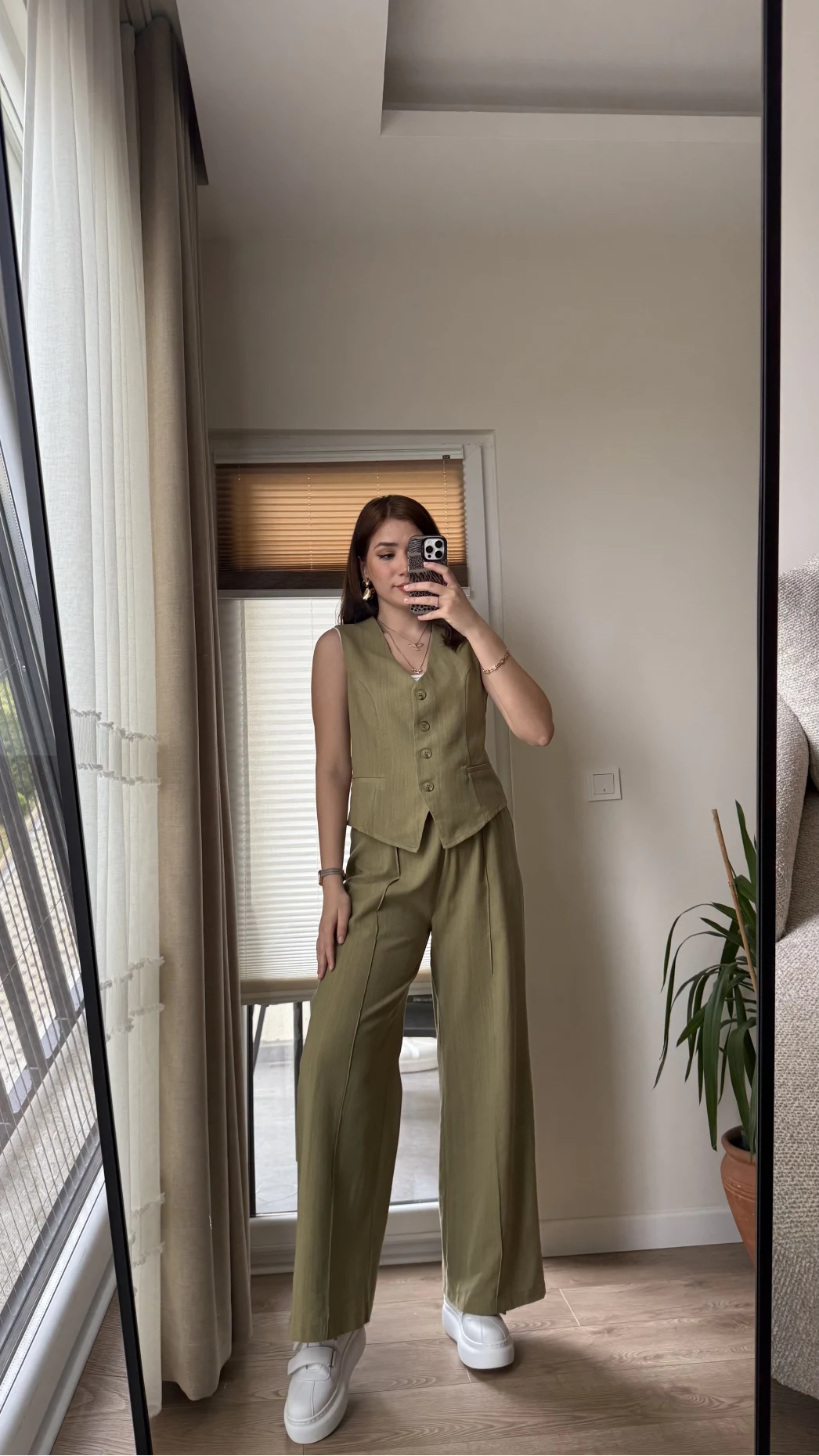 Westmins Yelek Pantolon Takım Çağla Yeşili (Kod: 8554)