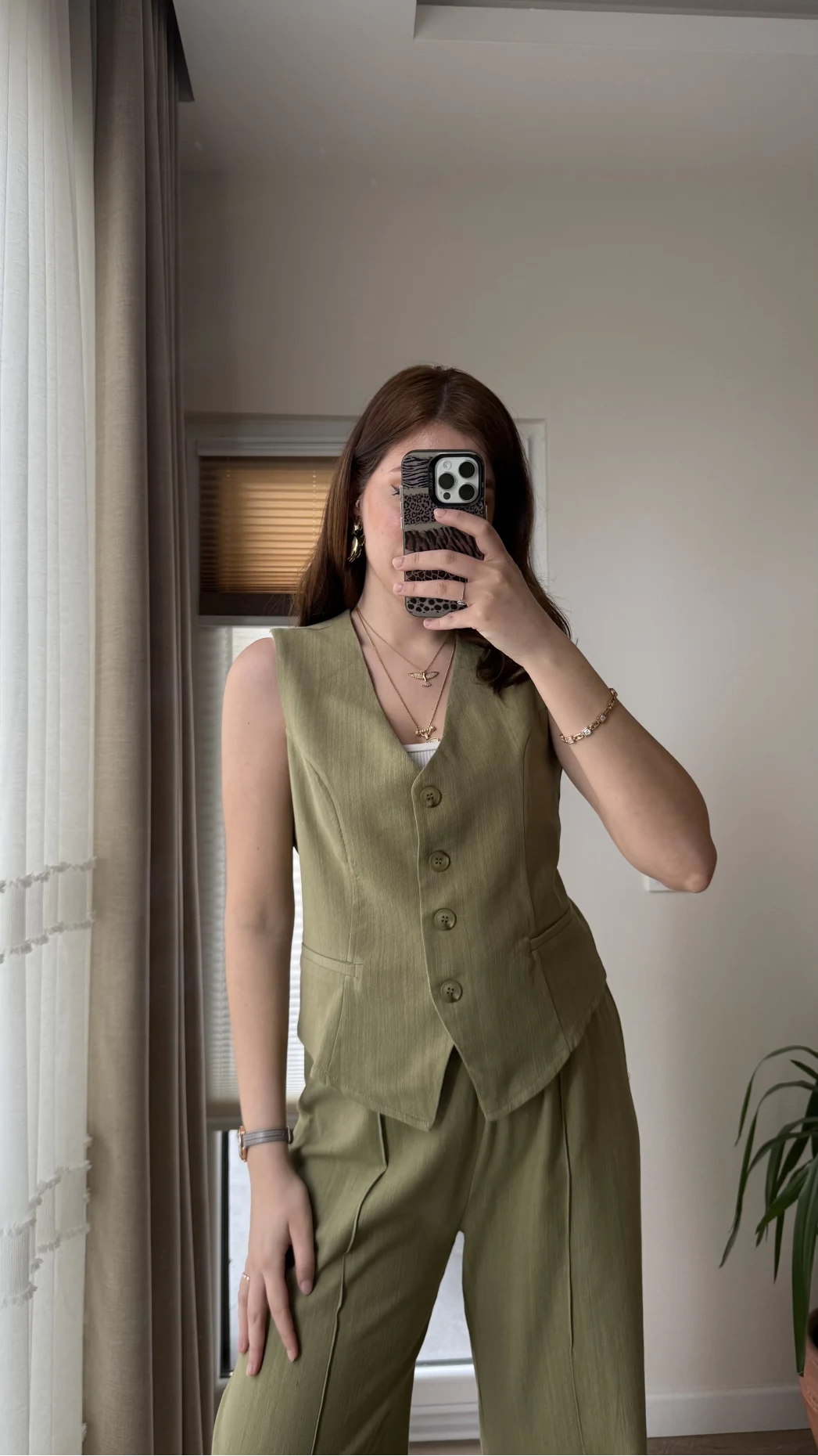Westmins Yelek Pantolon Takım Çağla Yeşili (Kod: 8554)