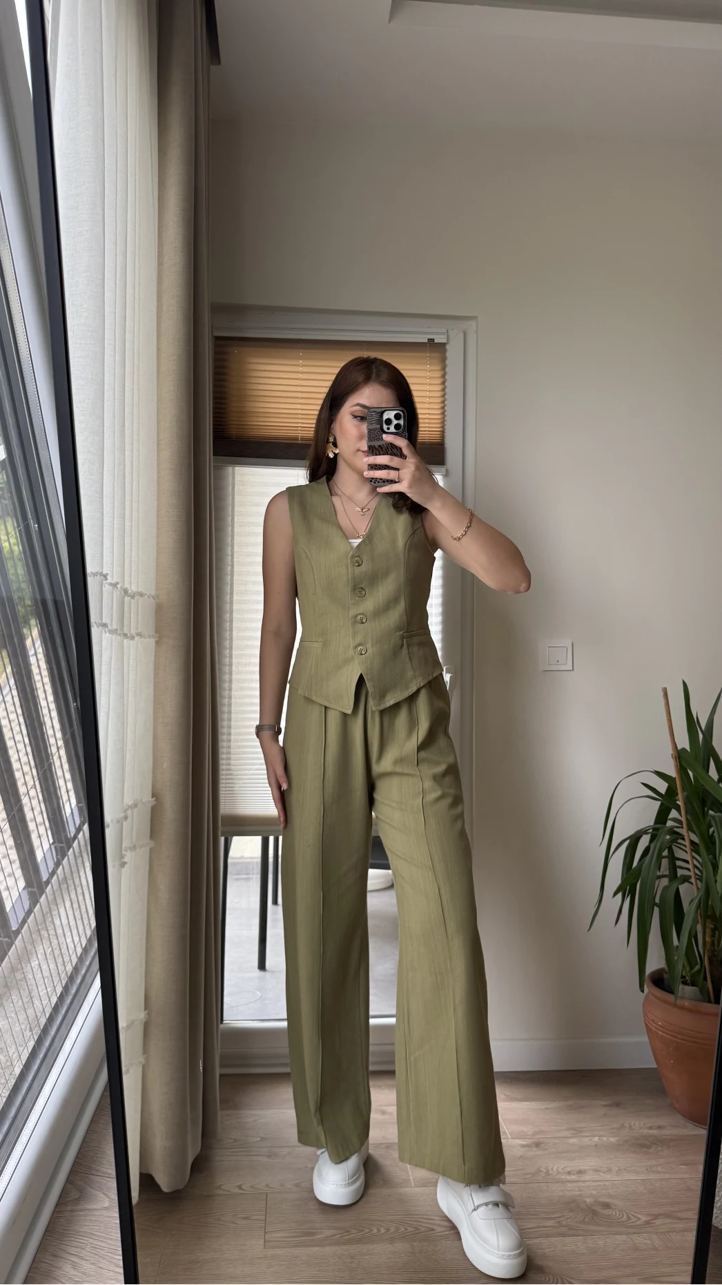 Westmins Yelek Pantolon Takım Çağla Yeşili (Kod: 8554)