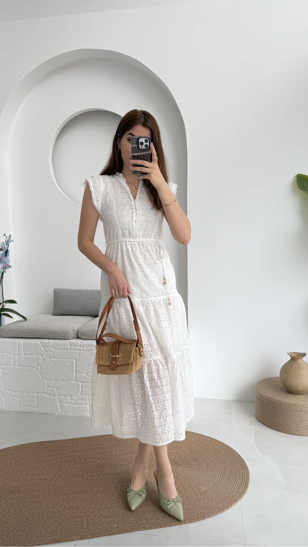 With Brode Elbise Beyaz