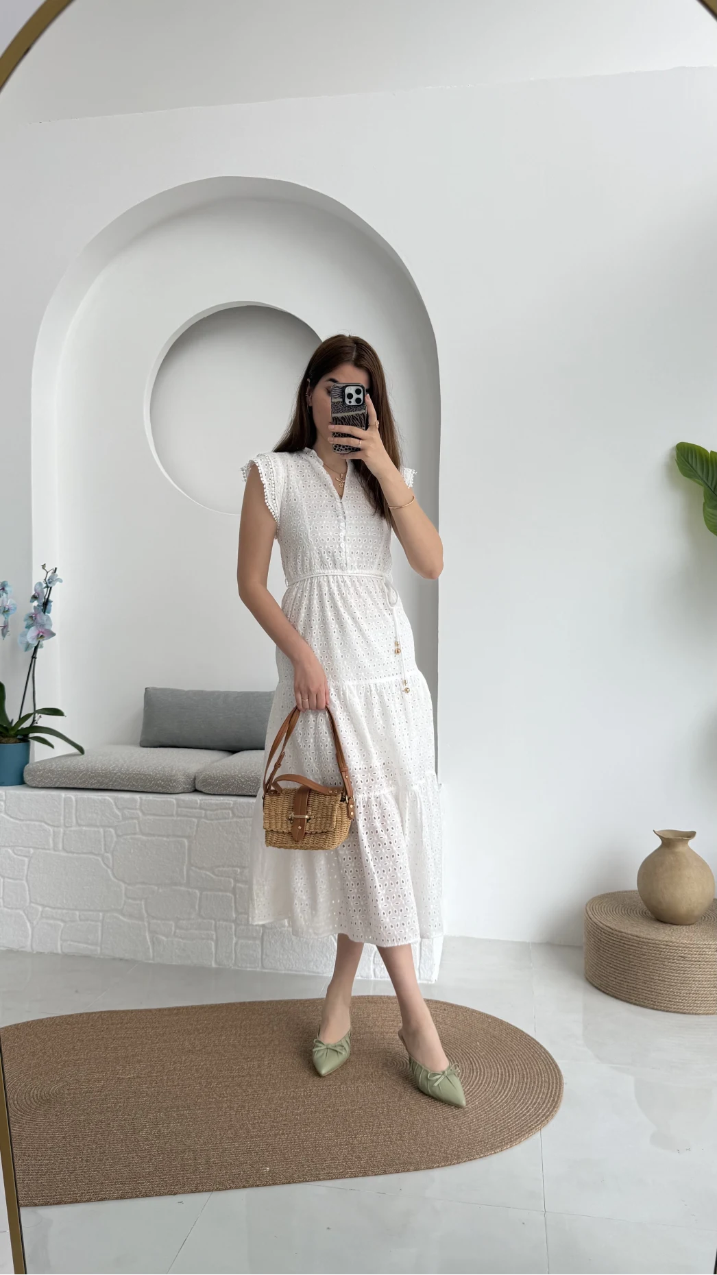 With Brode Elbise Beyaz