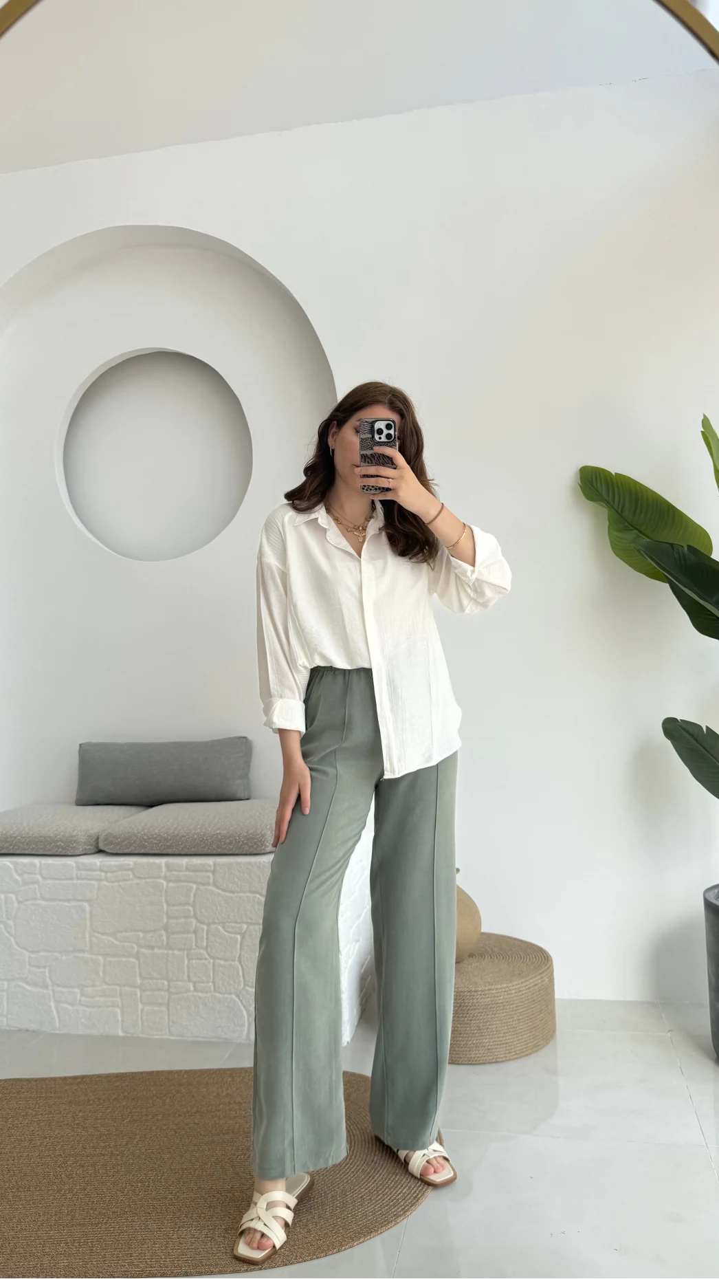 Yandan Triko Detay Pileli Gömlek