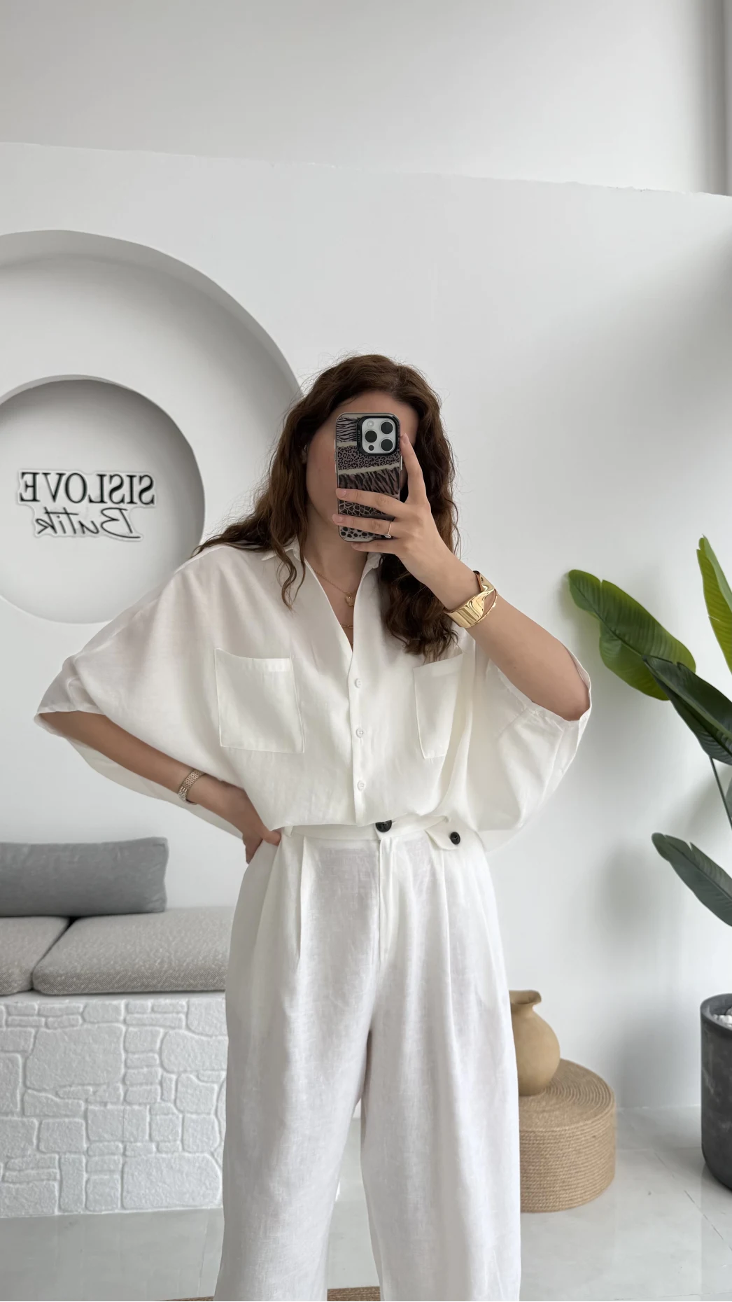 Yarasa Kol Gömlek Kırık Beyaz - 2115