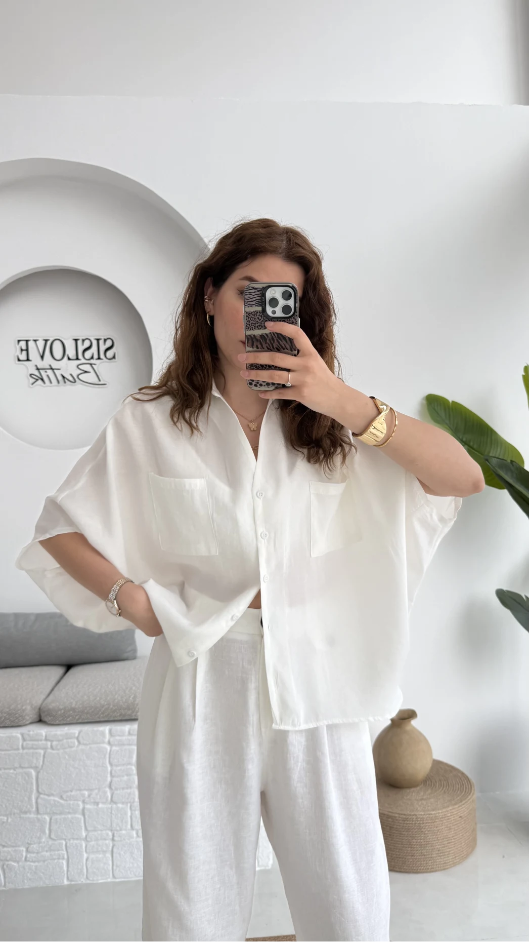 Yarasa Kol Gömlek Kırık Beyaz - 2115