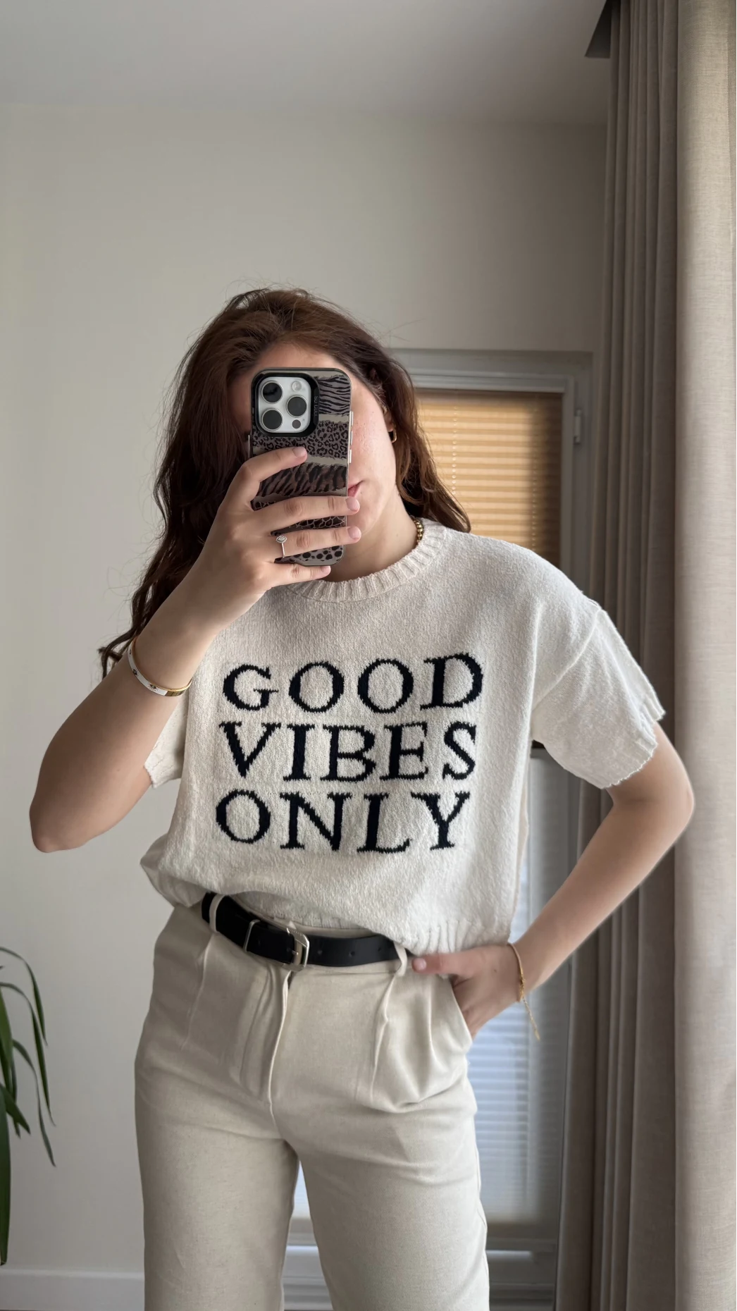 Yazılı Triko Üst Detay