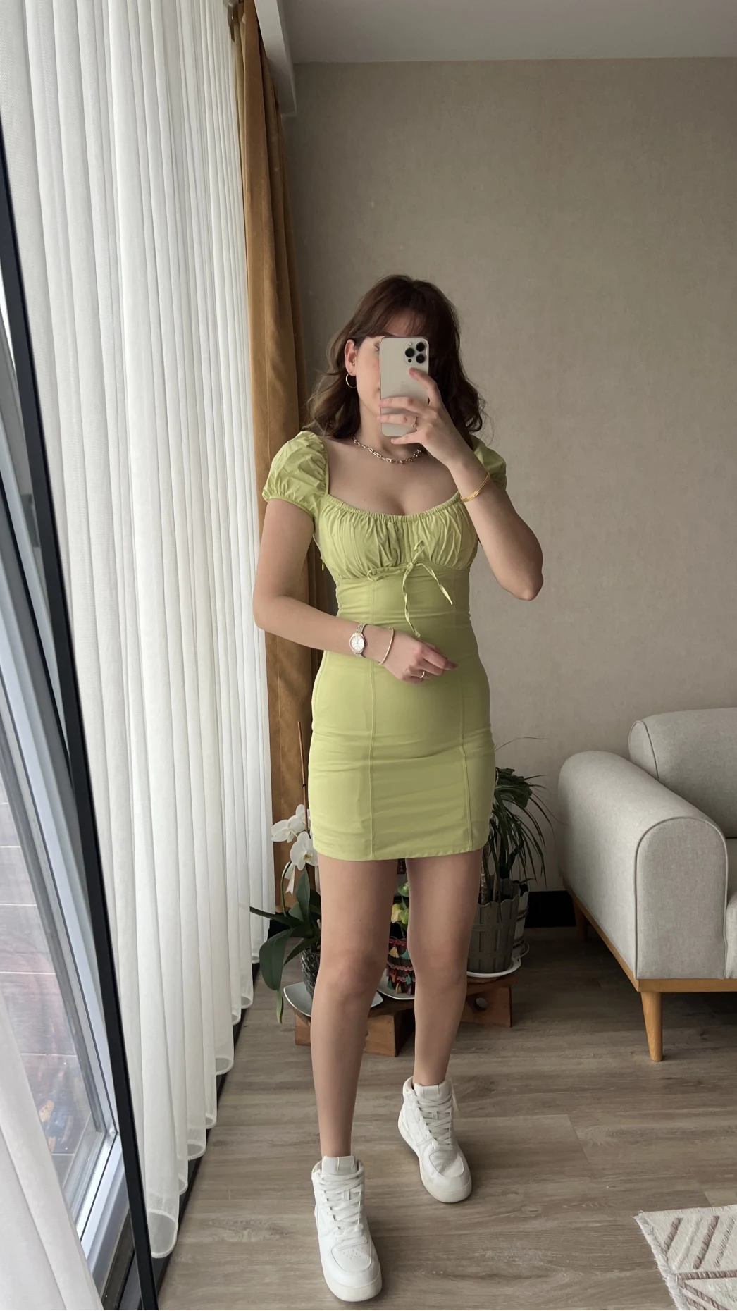Yeşil Mini Elbise