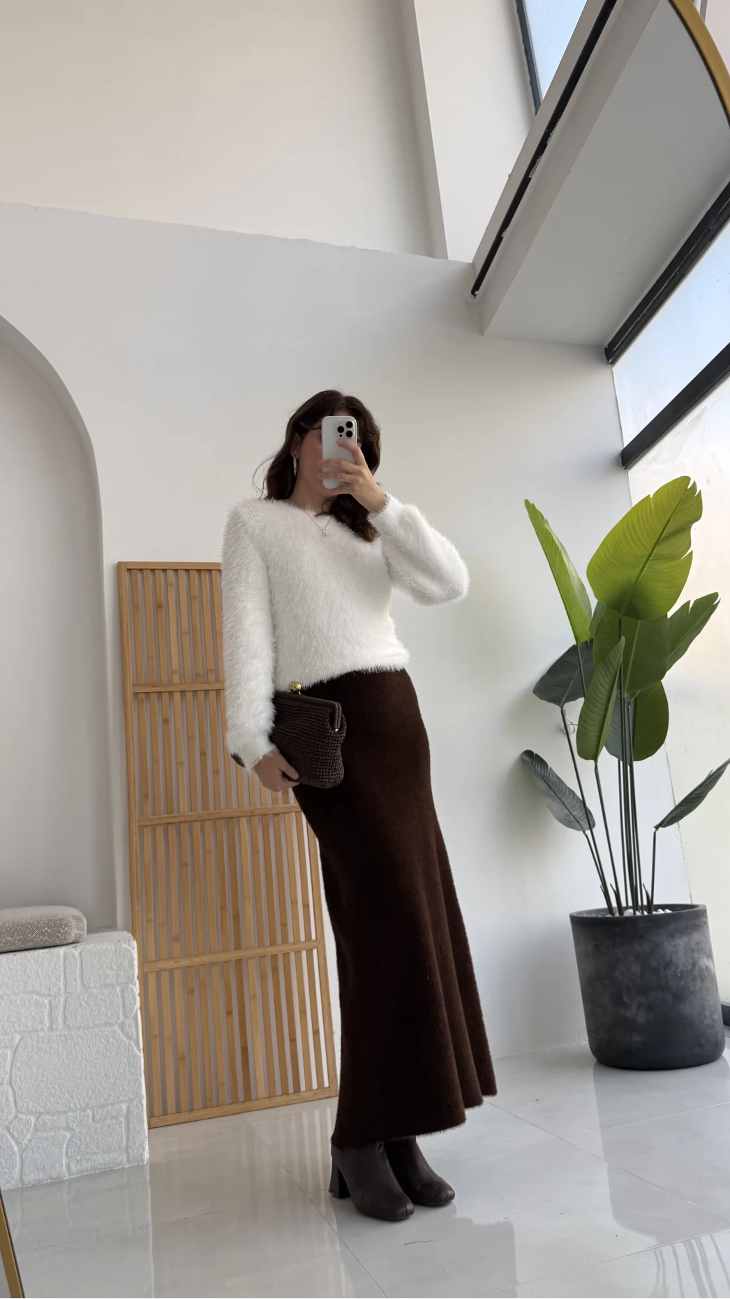 Yumoş Etek - Kahverengi - KOD:9044