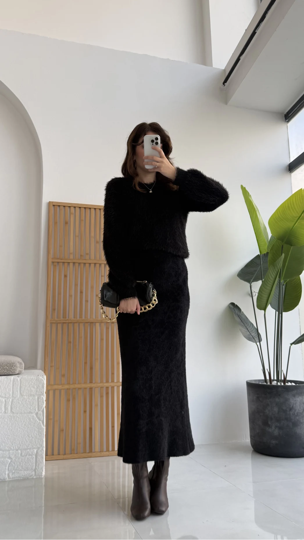 Yumoş Etek - Siyah - KOD:9044