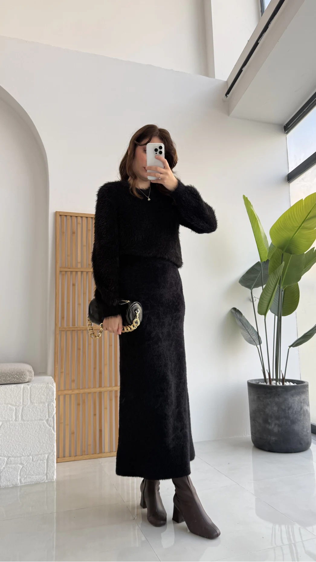 Yumoş Etek - Siyah - KOD:9044