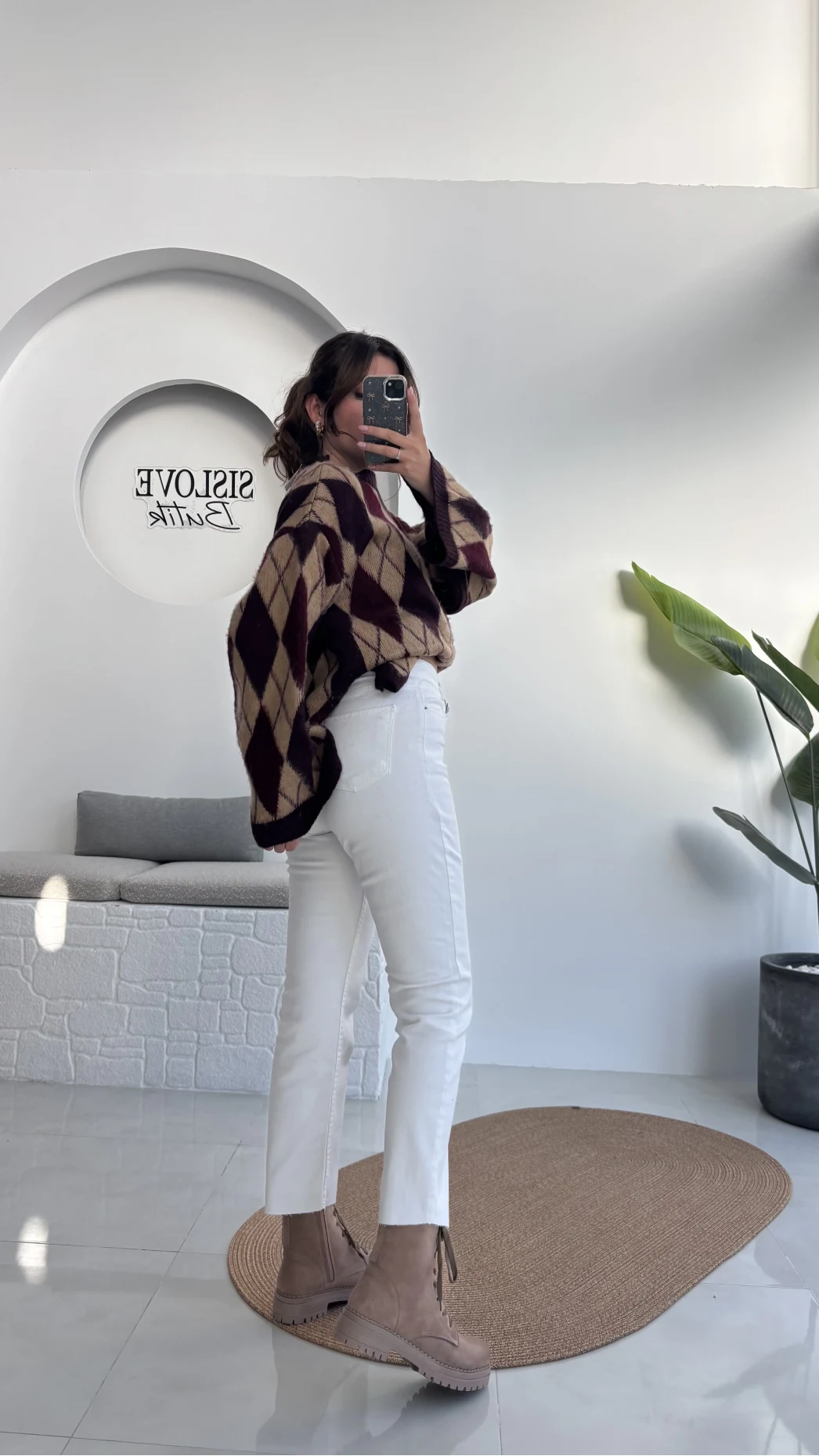 Meyla Beyaz Rengi Slim Fit Jean Pantolon (NO:5)