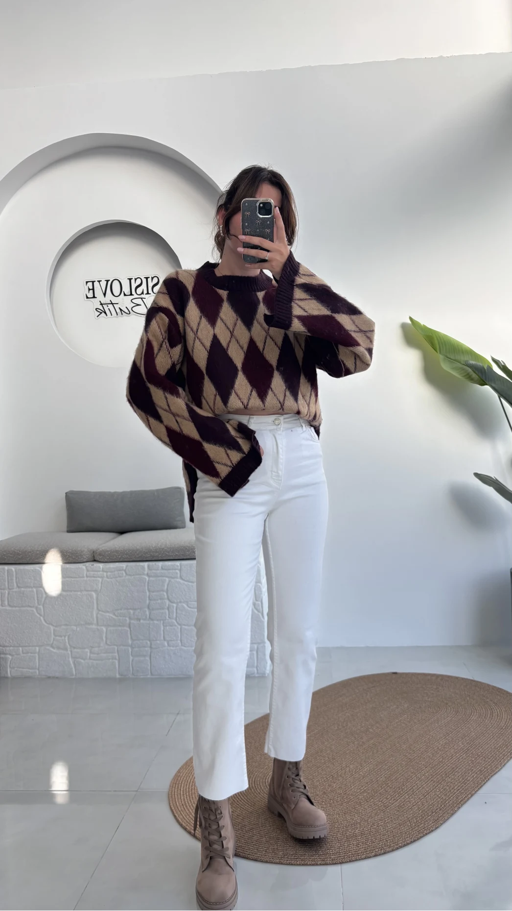 Meyla Beyaz Rengi Slim Fit Jean Pantolon (NO:5)