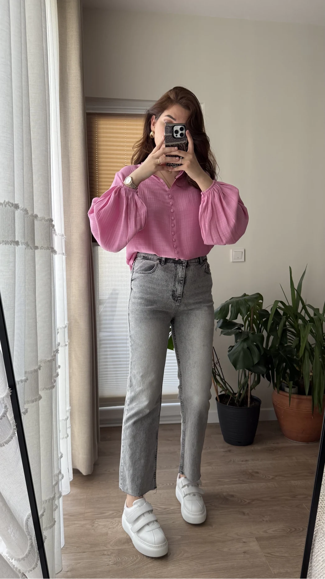 Meyla Duman Rengi Slim Fit Jean Pantolon